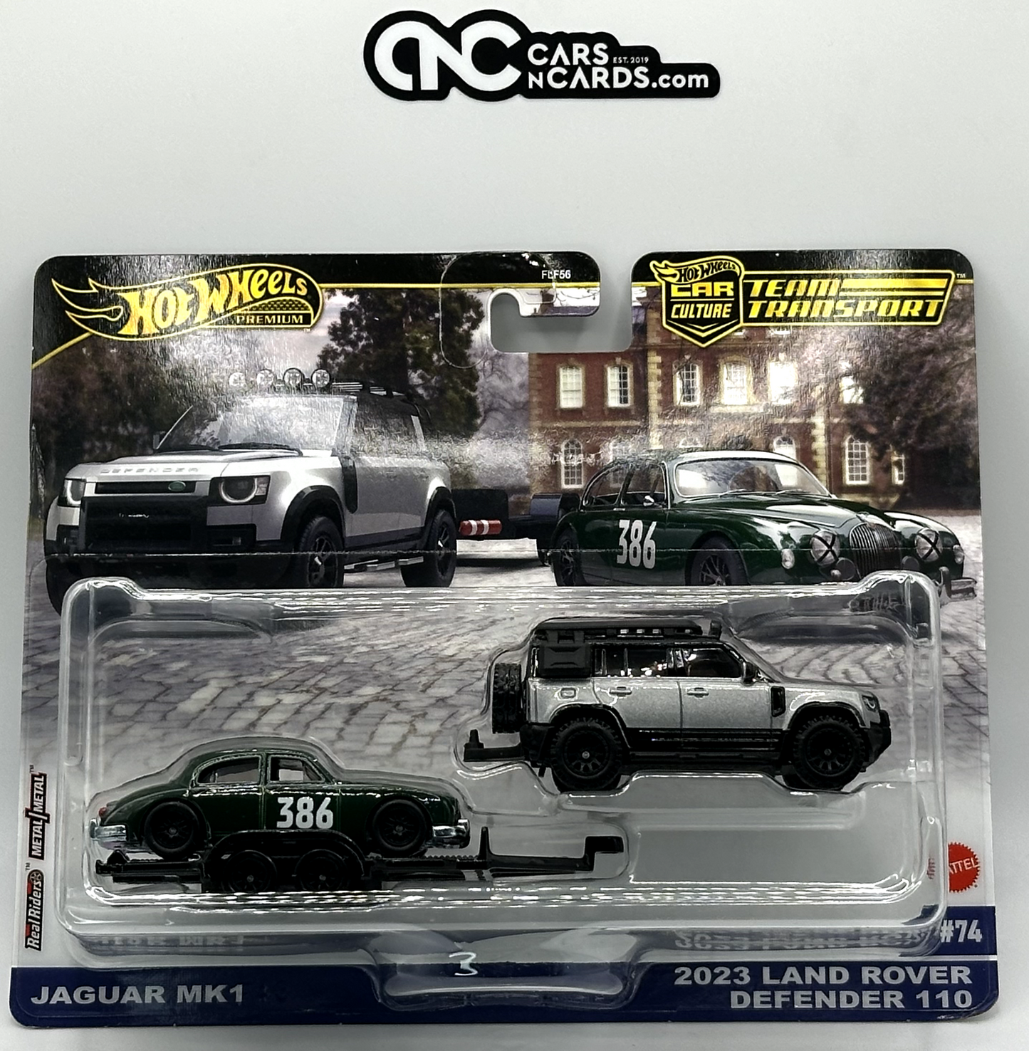 2025 Hot Wheels Premium Team Transport Jaguar MK1 Land Rover (Soft Corners)