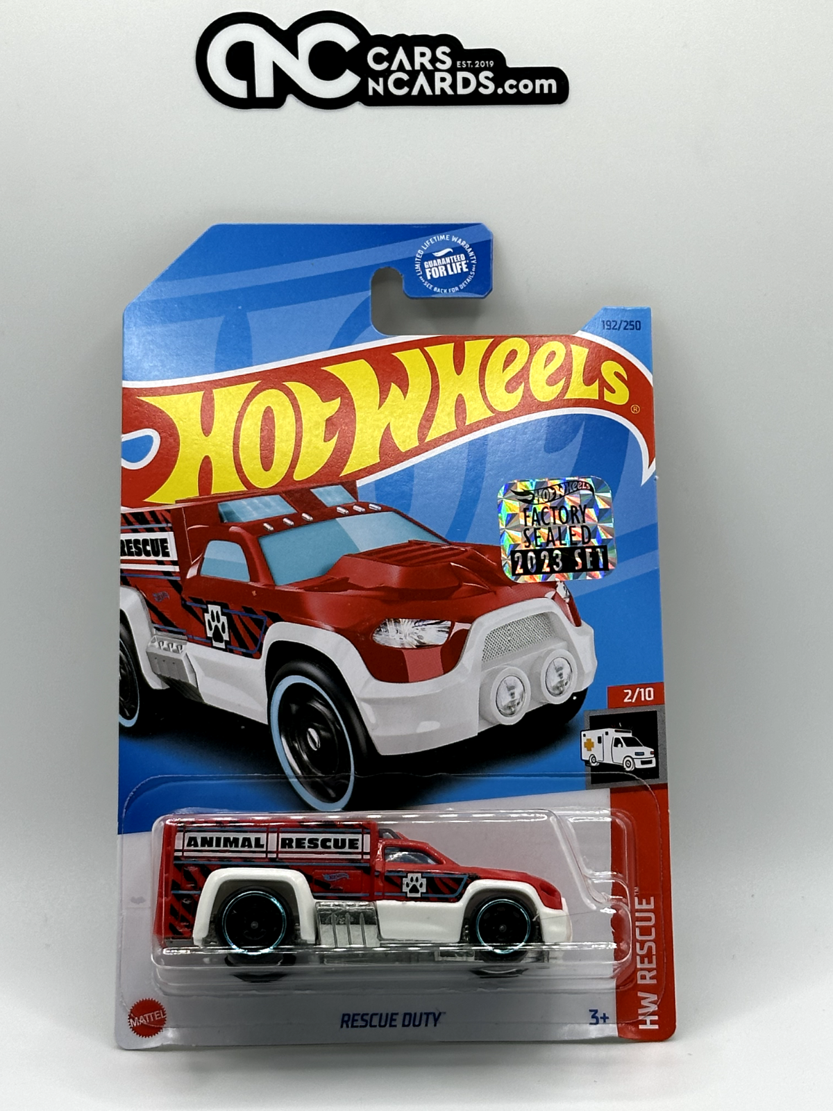 2023 Hot Wheels RLC Factory Sealed HW Rescue 2/10 Rescue Duty Red Animal Rescue