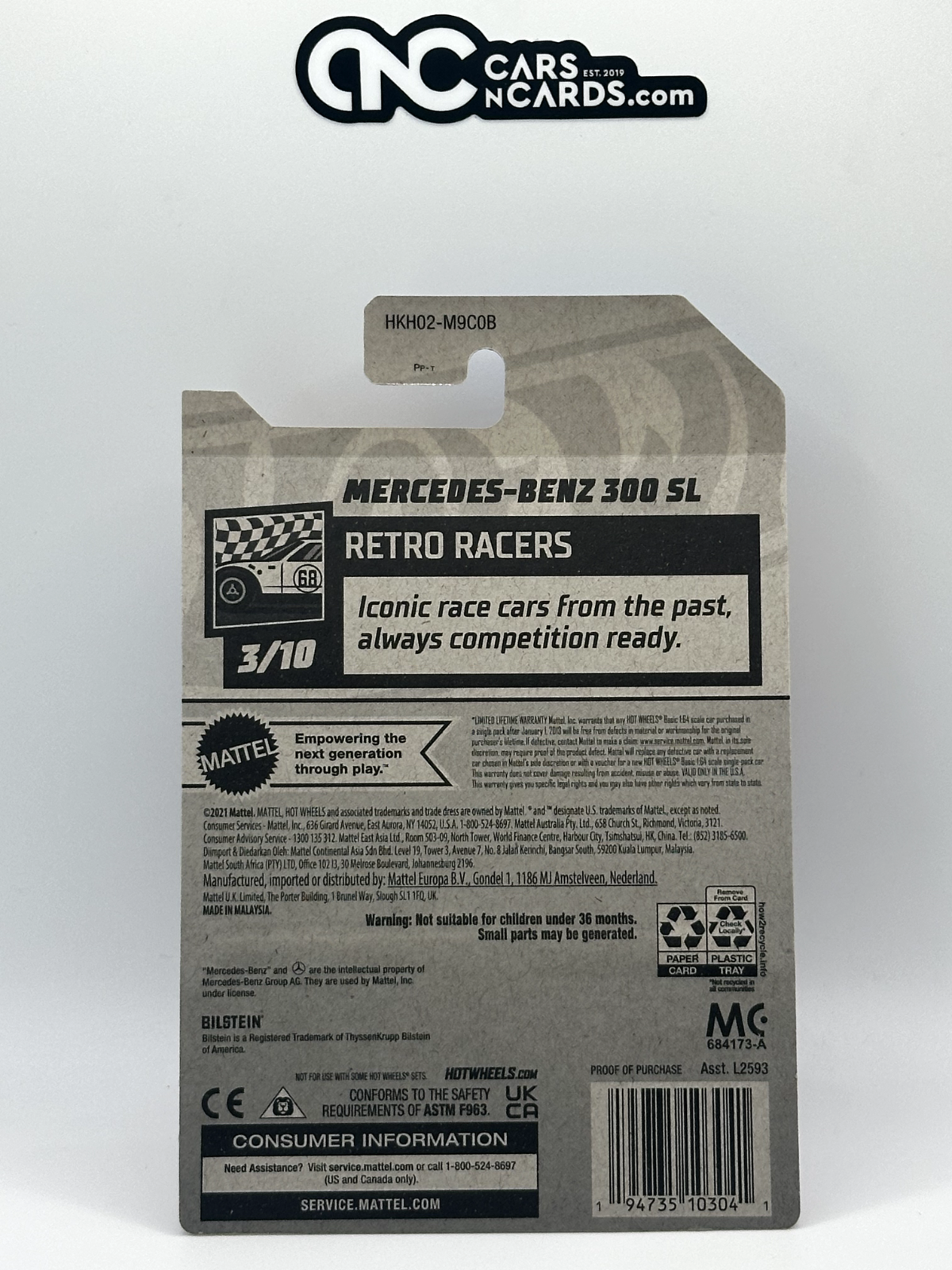 2023 Hot Wheels RLC Factory Sealed Retro Racers 3/10 Mercedes-Benz 300 SL