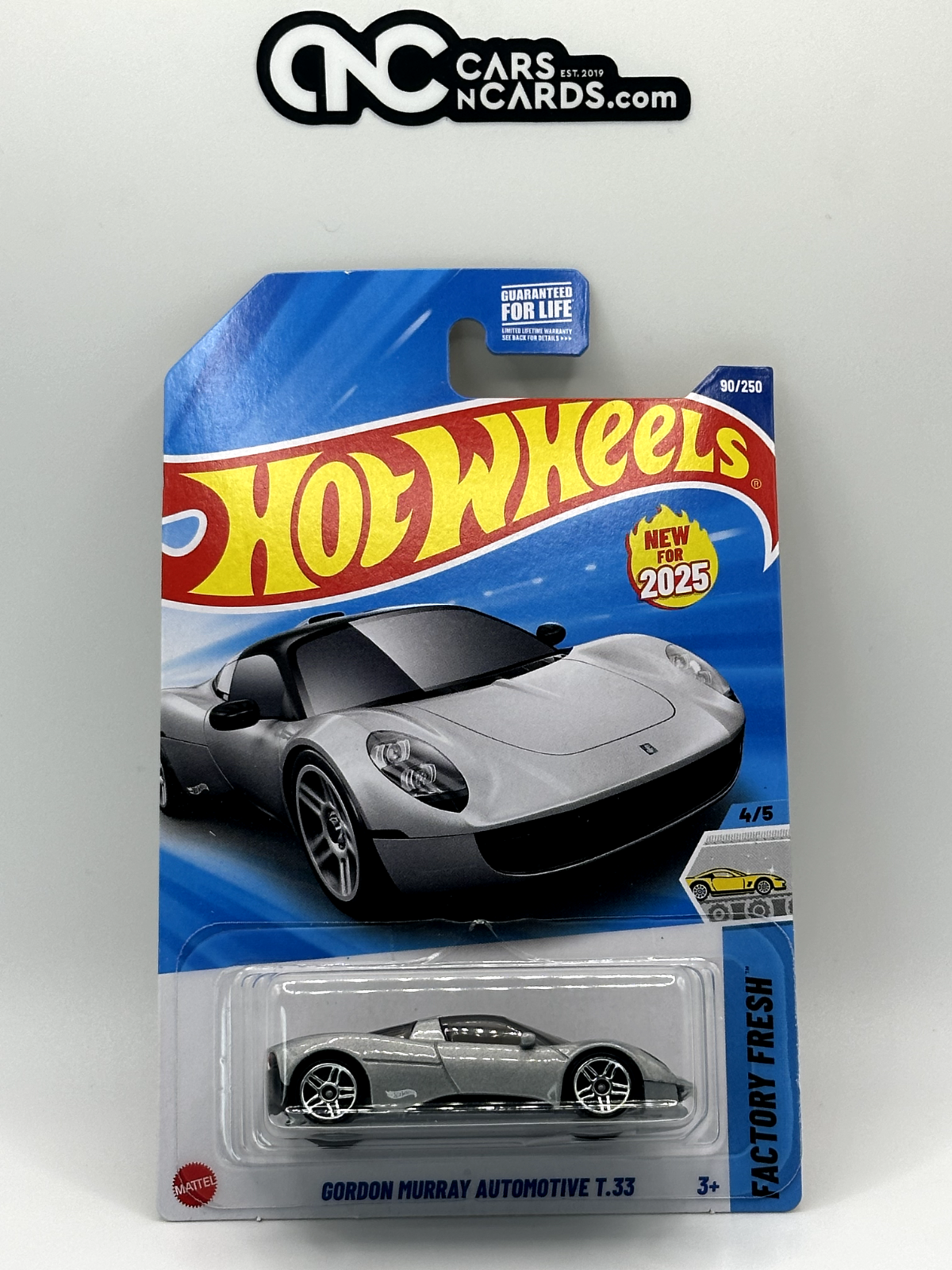2025 Hot Wheels Factory Fresh 4/5 Gordon Murray Automotive T.33 Silver