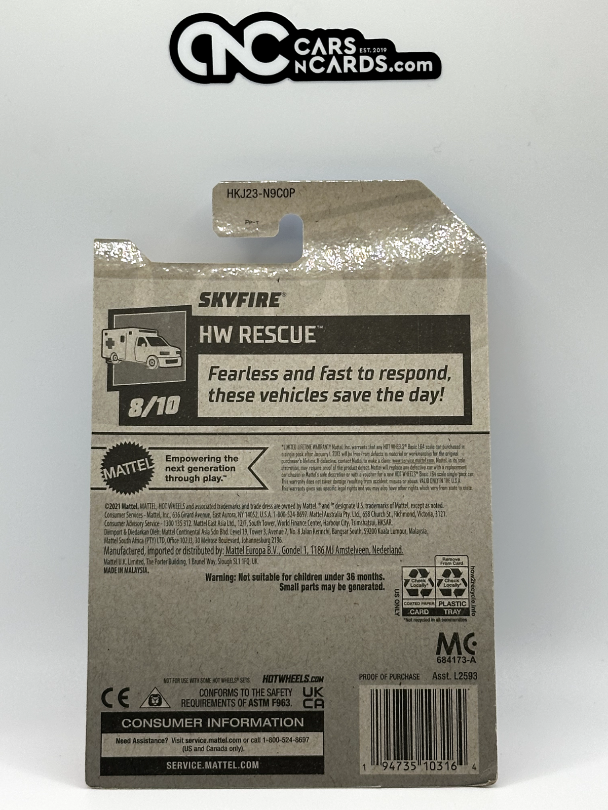 2023 Hot Wheels RLC Factory Sealed HW Rescue 8/10 Skyfire (Soft Corners)