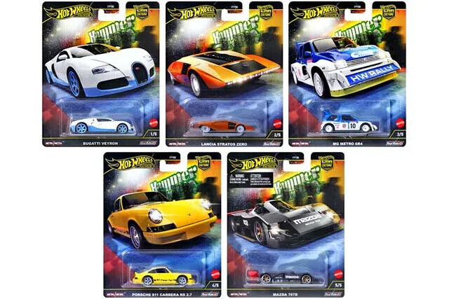 2025 Hot Wheels Premium Car Culture Hammer Drop Factory Full Set of 5 Cars