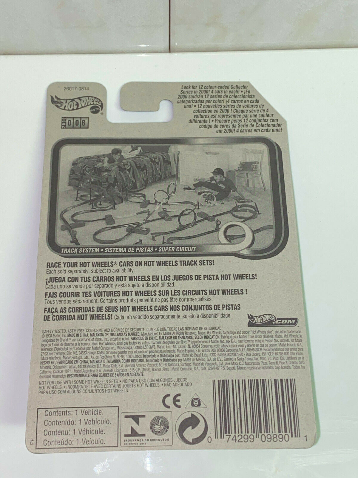 2000 Hot Wheels Hot Rod Magazine Series #2/4 Track T International Card