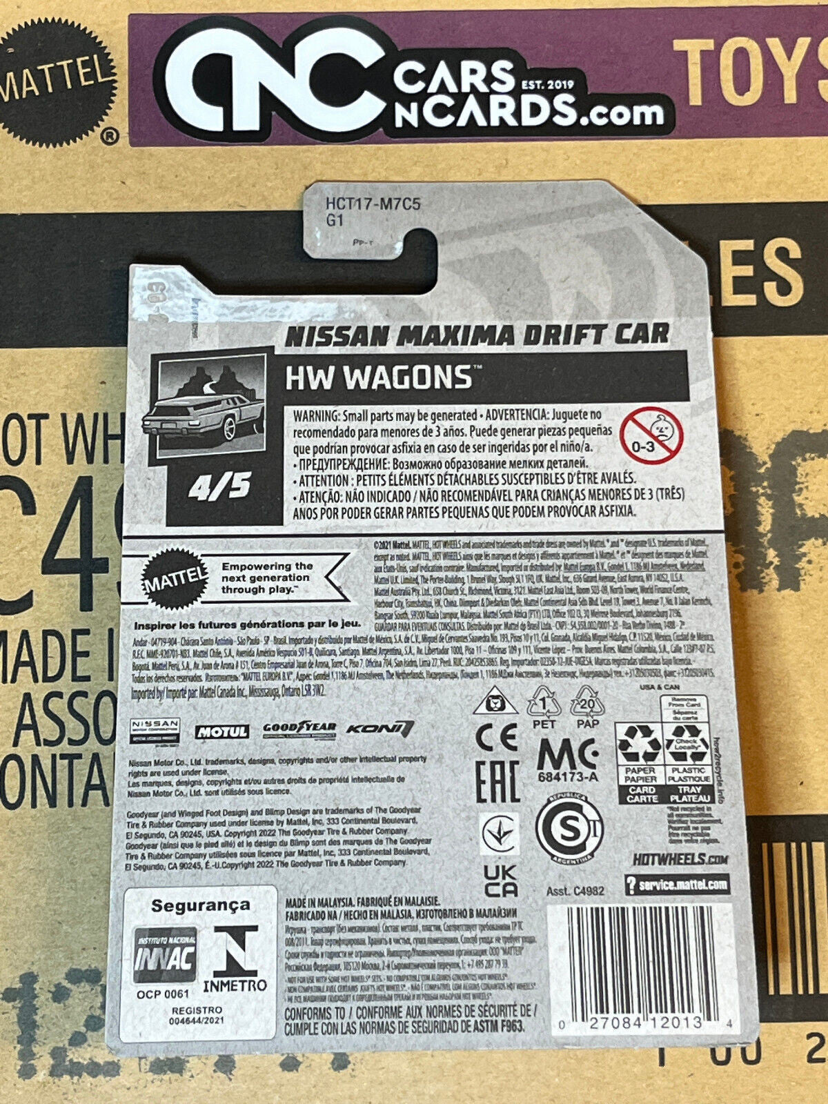 2022 Hot Wheels HW Wagons #4/5 Nissan Maxima Drift Car Motul NIP