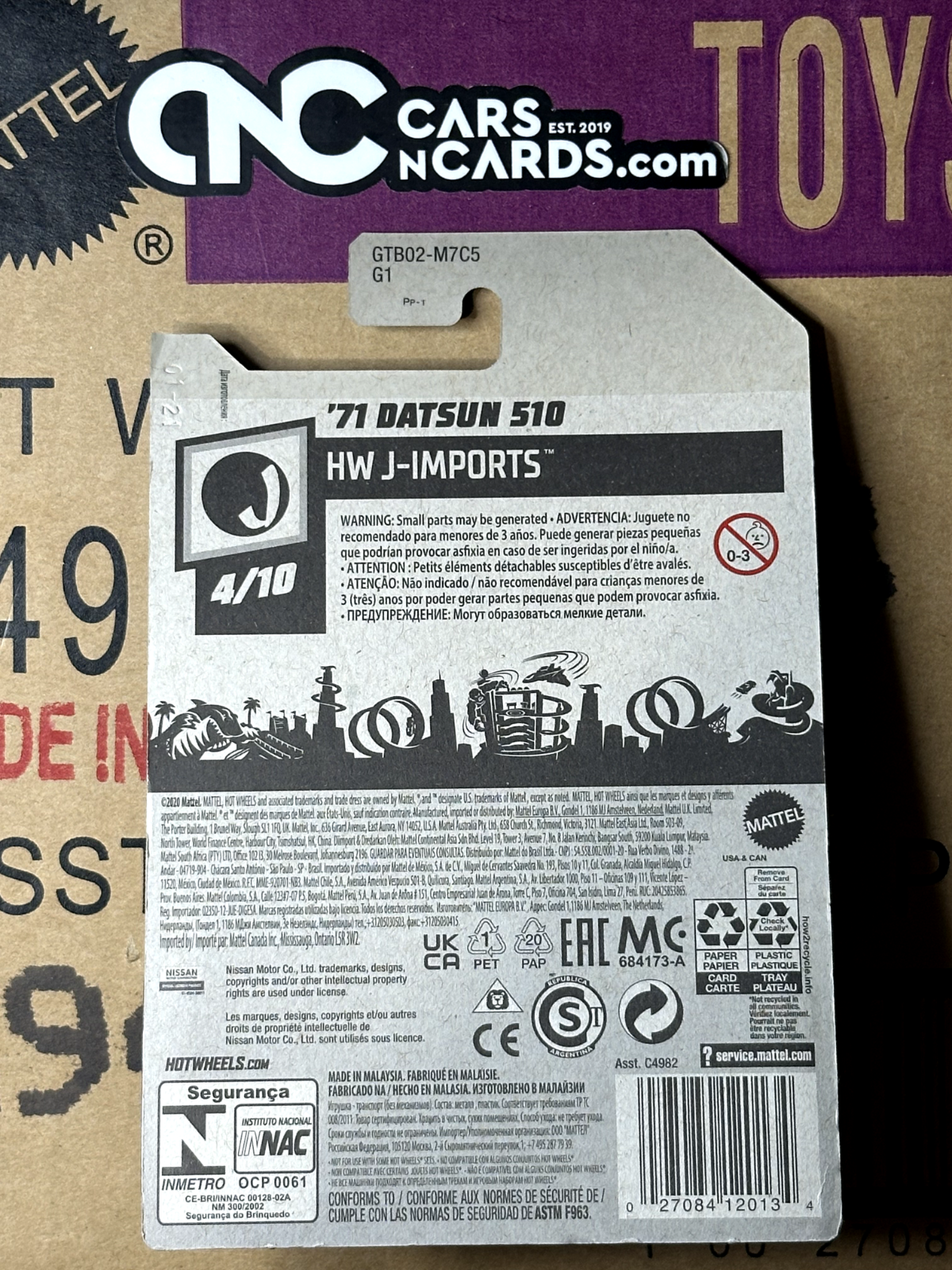 2021 Hot Wheels J-Imports 4/10 '71 Datsun 510 Green NIP