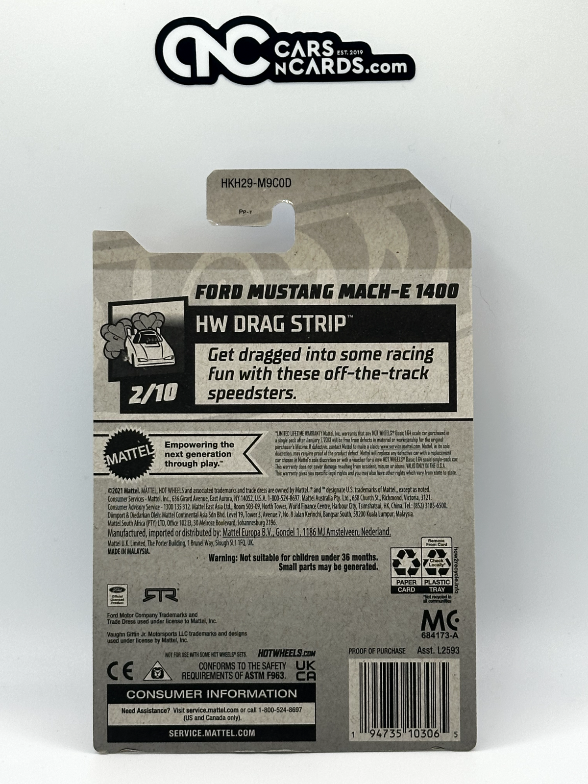 2023 Hot Wheels RLC Factory Sealed HW Drag Strip Ford Mustang Mach-E 1400 Blue