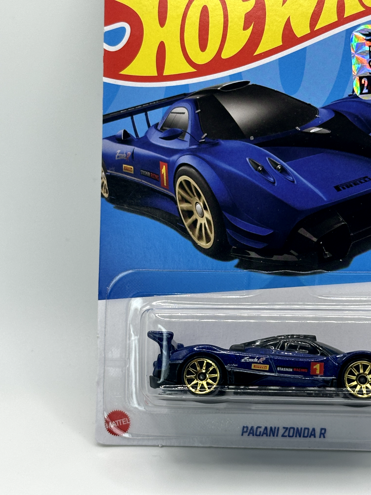 2023 Hot Wheels RLC Factory Sealed HW Turbo Pagani Zonda R Blue (Soft Corner)