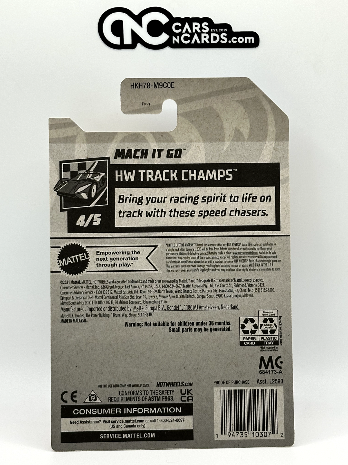 2023 Hot Wheels RLC Factory Sealed HW Track Champs 4/5 Mach It Go Green