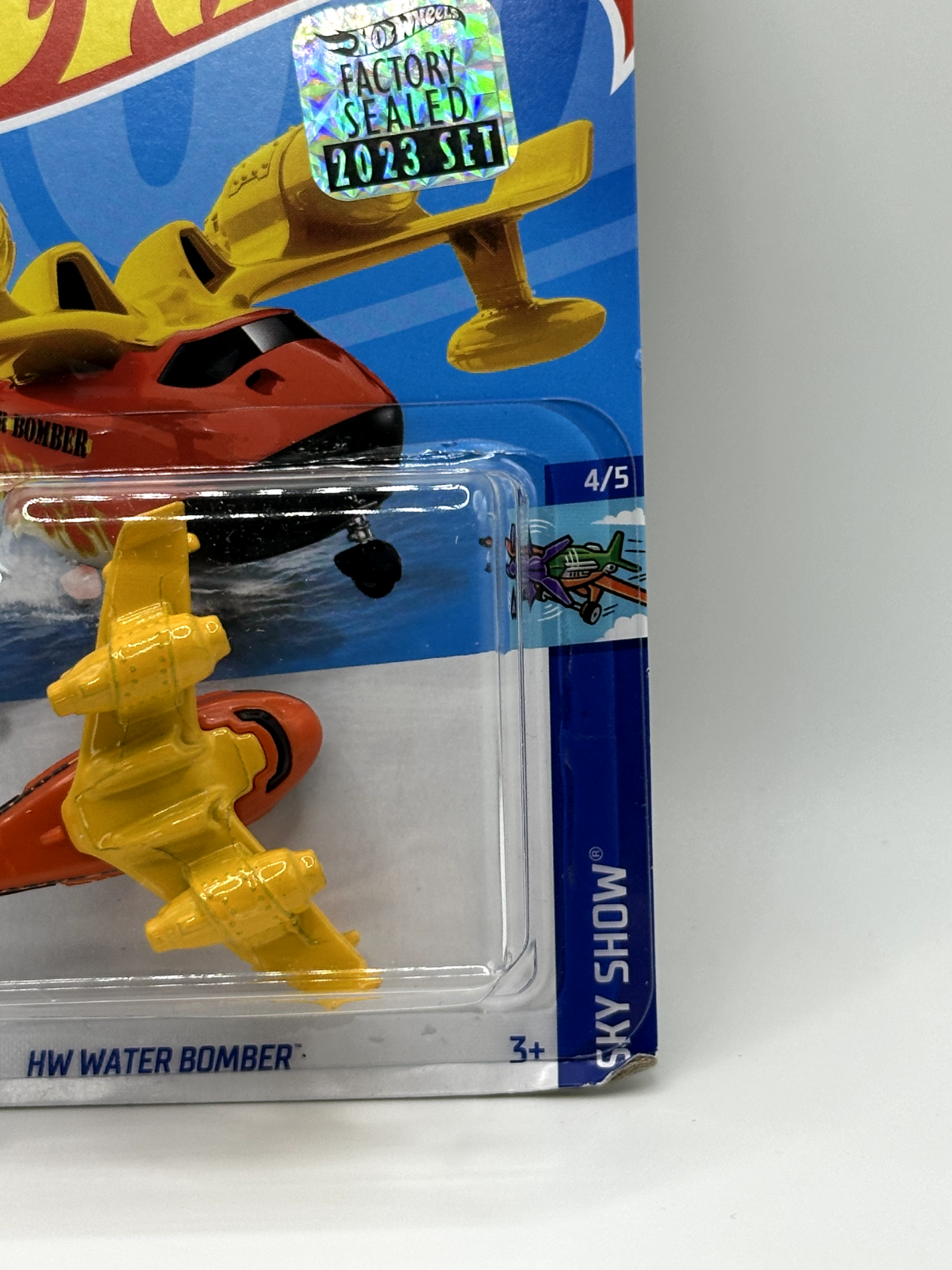 2023 Hot Wheels RLC Factory Sealed Sky Show Water Bomber Yellow (Card Damage)