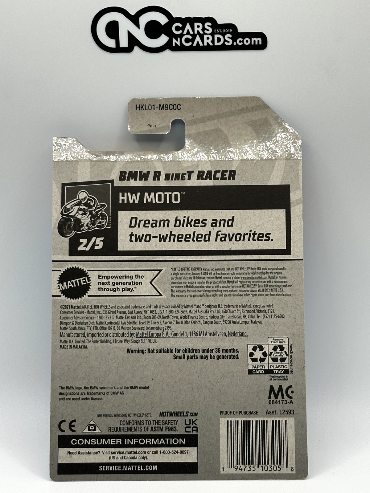 2023 Hot Wheels RLC Factory Sealed HW Moto 2/5 BMW R nineT Racer Treasure Hunt