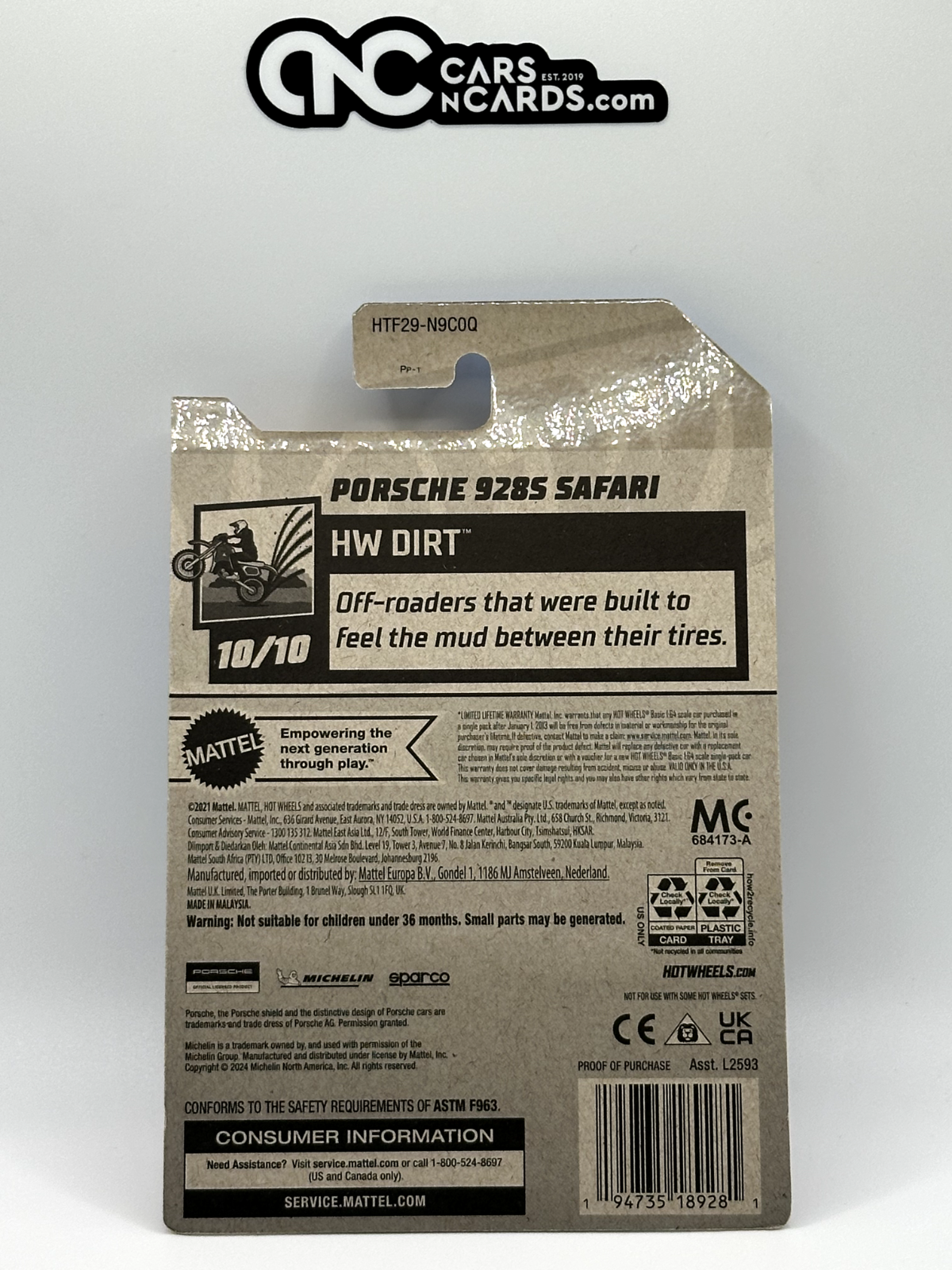 2024 Hot Wheels Treasure Hunt HW Dirt 10/10 Porsche 928S Safari