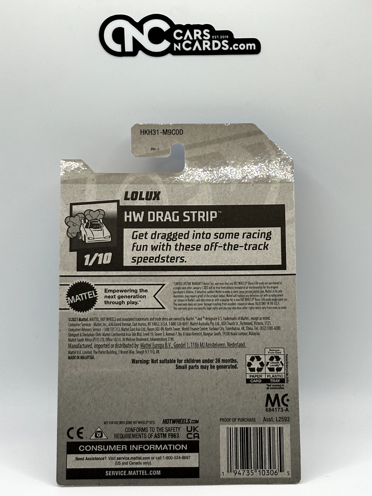 2023 Hot Wheels RLC Factory Sealed HW Drag Strip 1/10 Lolux Blue