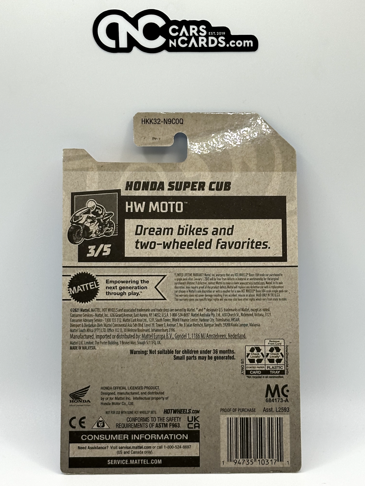 2023 Hot Wheels RLC Factory Sealed HW Moto 3/5 Honda Super Cub Yellow