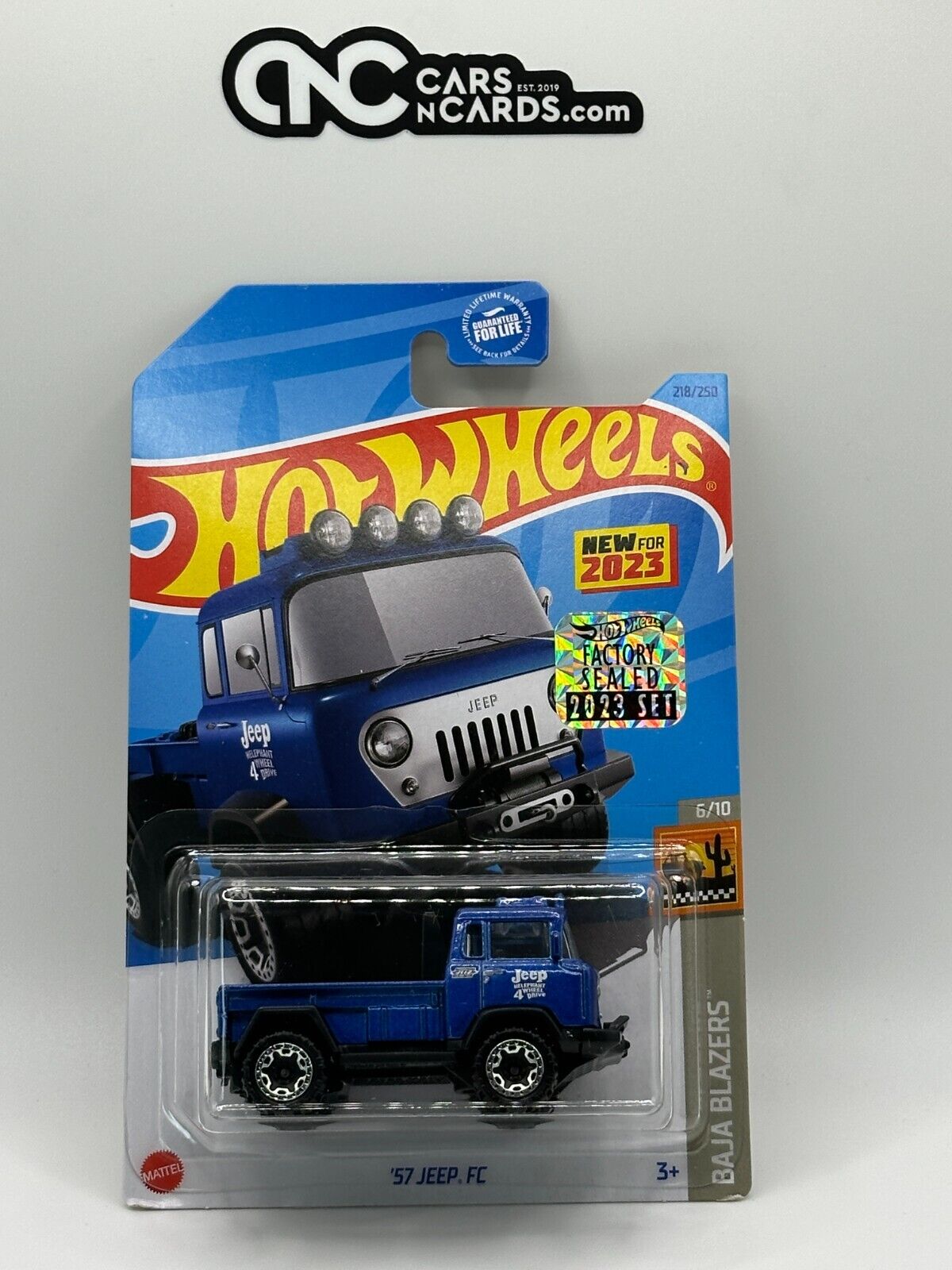 2023 Hot Wheels RLC Factory Sealed Baja Blazers 6/10 '57 Jeep FC Blue