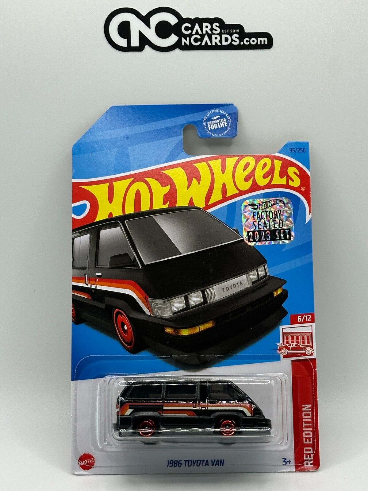 2023 Hot Wheels RLC Factory Sealed Red Edition 1986 Toyota Van (Card Crease)