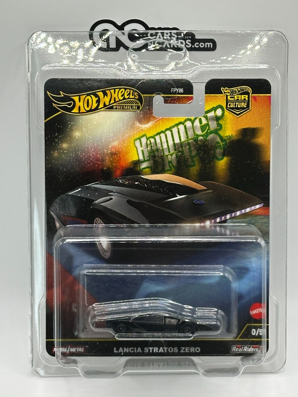 2025 Hot Wheels Premium Car Culture Hammer Drop 0/5 Lancia Stratos Zero