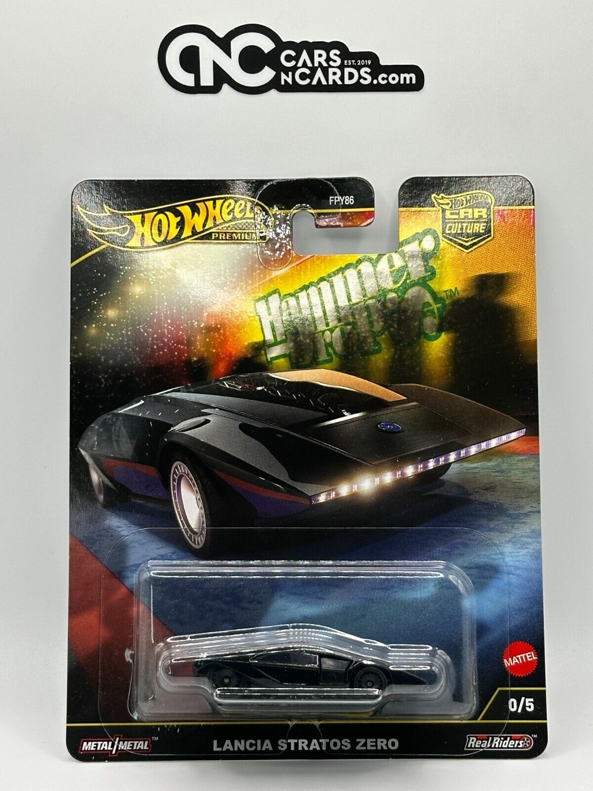 2025 Hot Wheels Premium Car Culture Hammer Drop 0/5 Lancia Stratos Zero