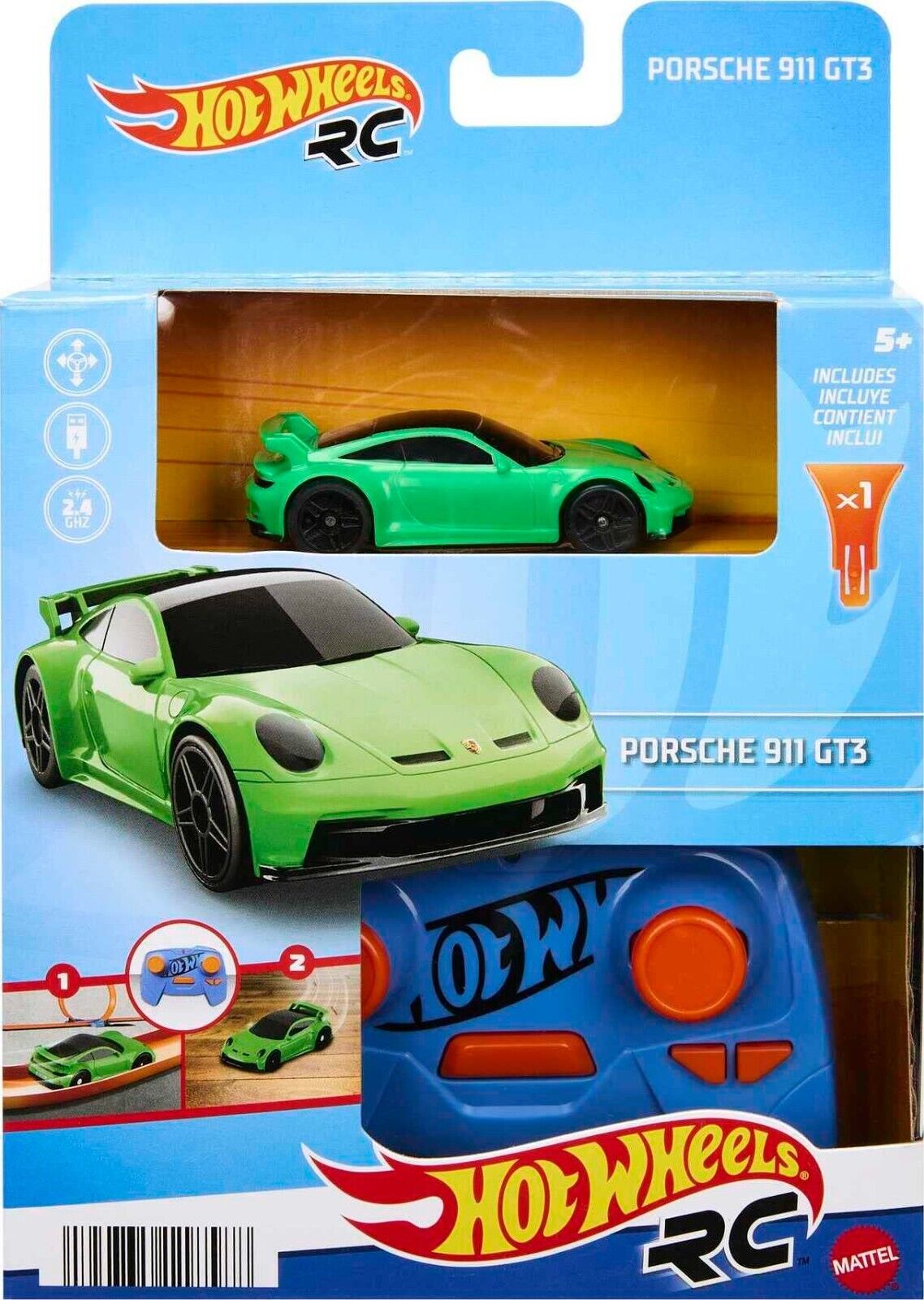 2023 Hot Wheels R/C Porsche 911 GT3 1:64 Scale R/C NIP