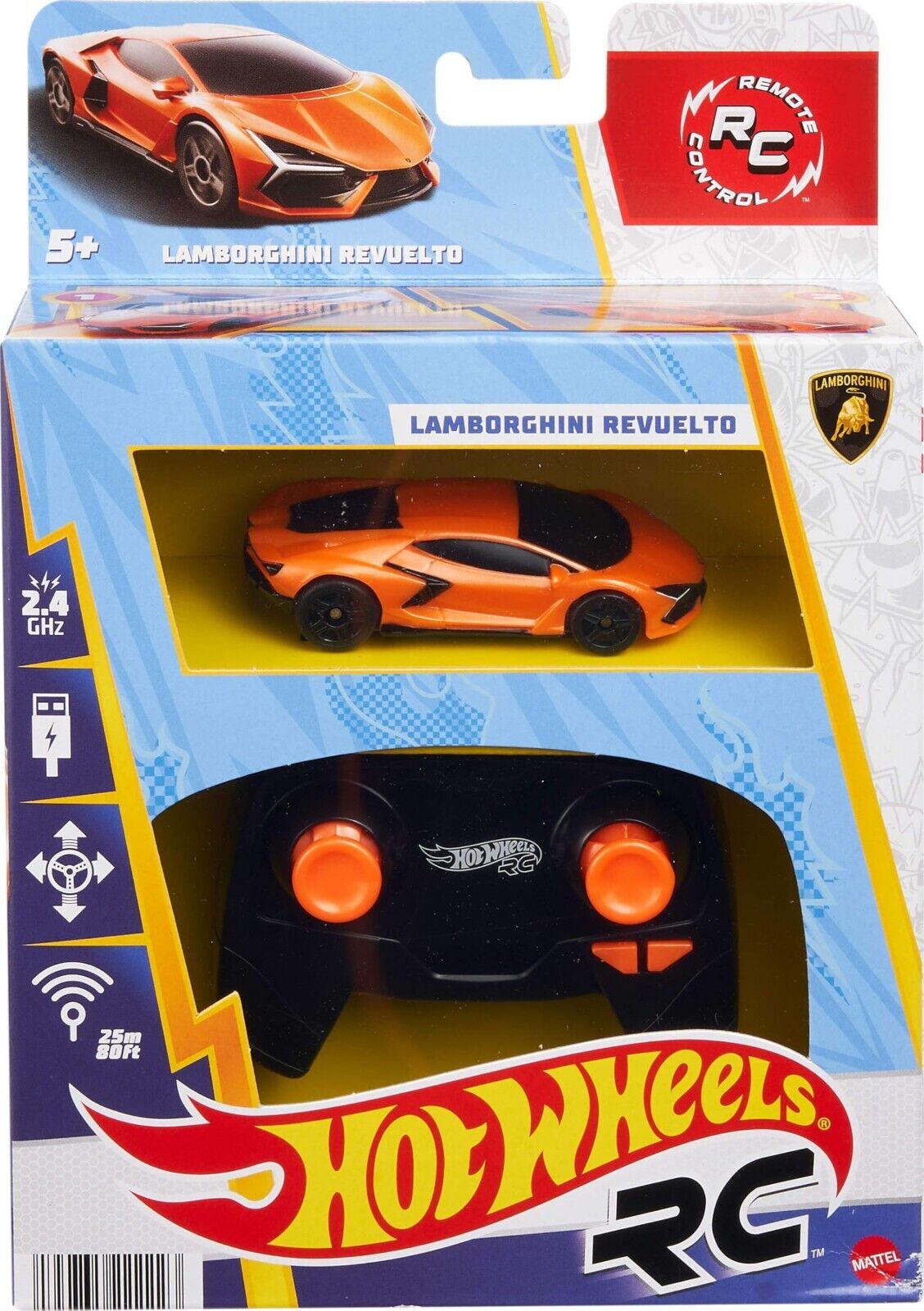 2025 Hot Wheels R/C Lamborghini Revuelto 1:64 Scale R/C NIP