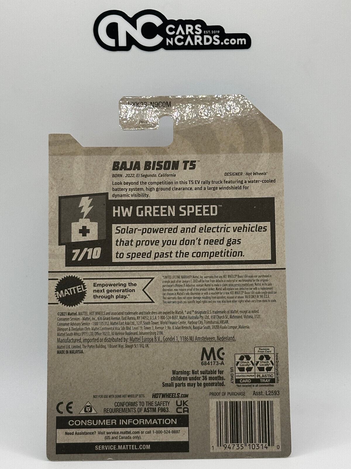 2023 Hot Wheels RLC Factory Sealed Baja Bison T5 Green