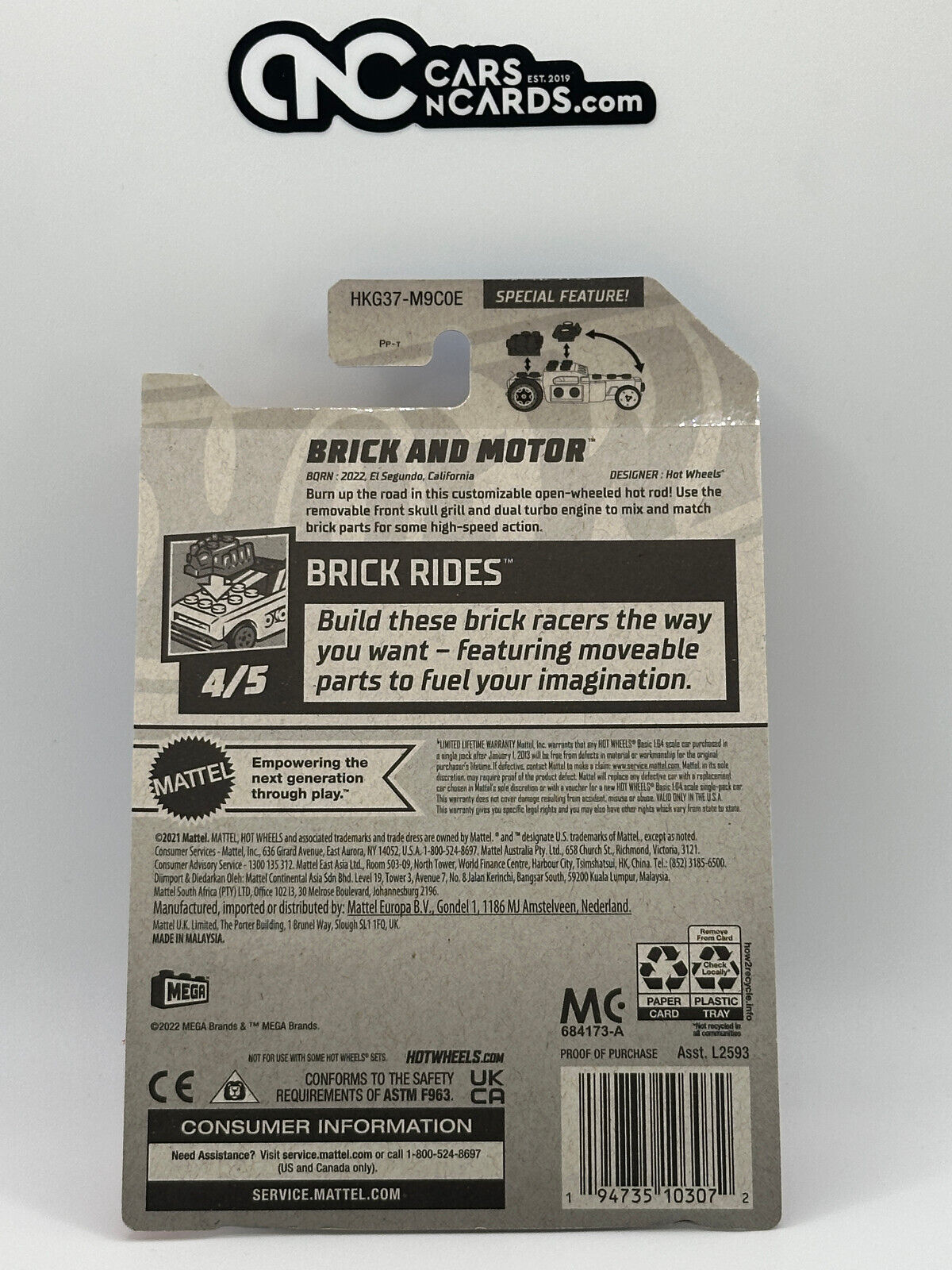 2023 Hot Wheels RLC Factory Sealed Brick And Motor Red (Soft Corners)
