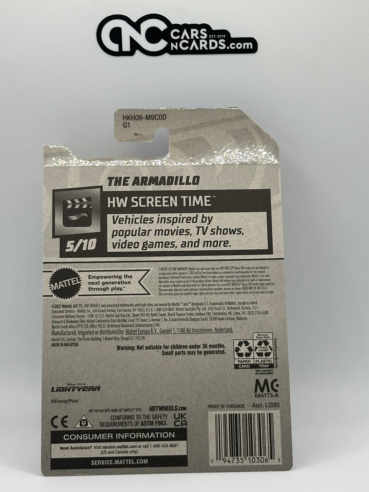 2023 Hot Wheels RLC Factory Sealed The Armadillo Disney Pixar Lightyear