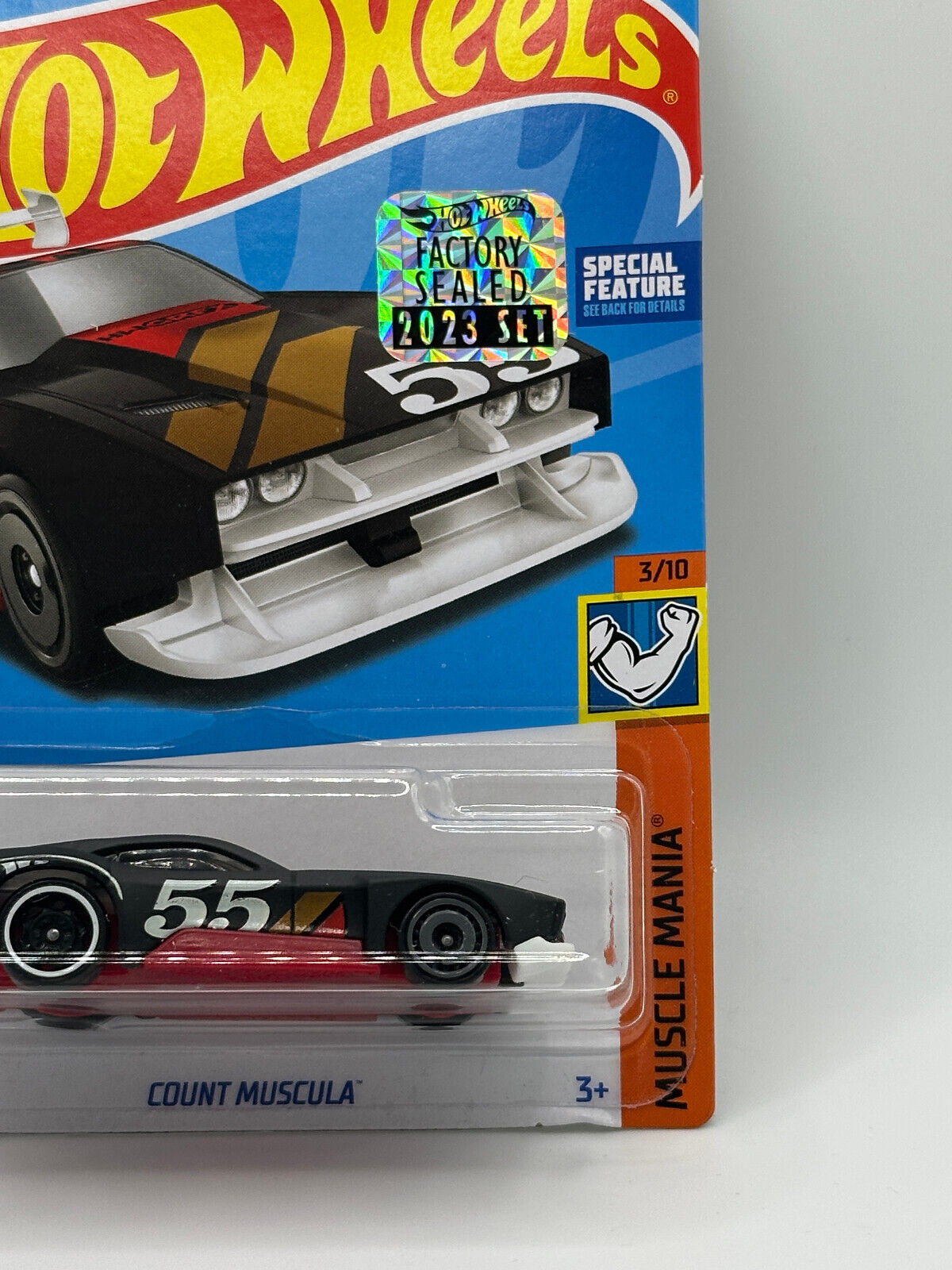 2023 Hot Wheels RLC Factory Sealed Count Muscula Black (Card Creases)