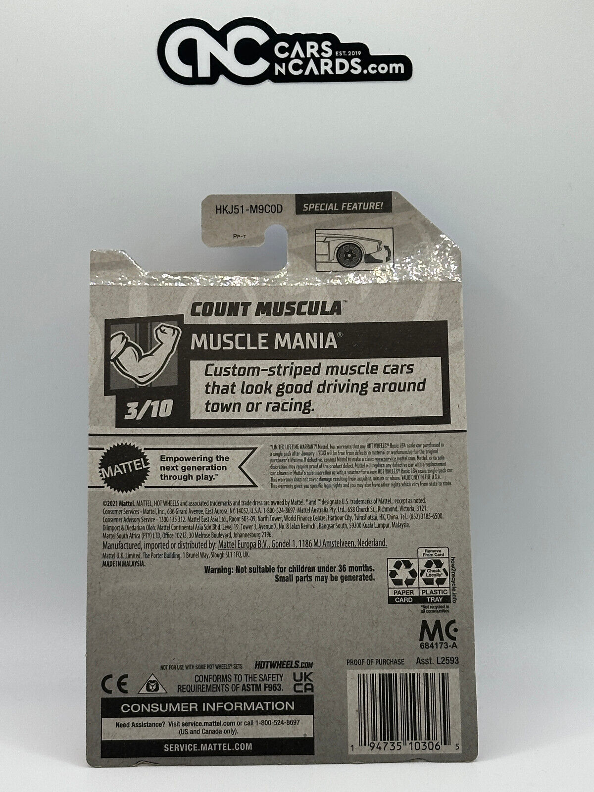 2023 Hot Wheels RLC Factory Sealed Count Muscula Black (Card Creases)