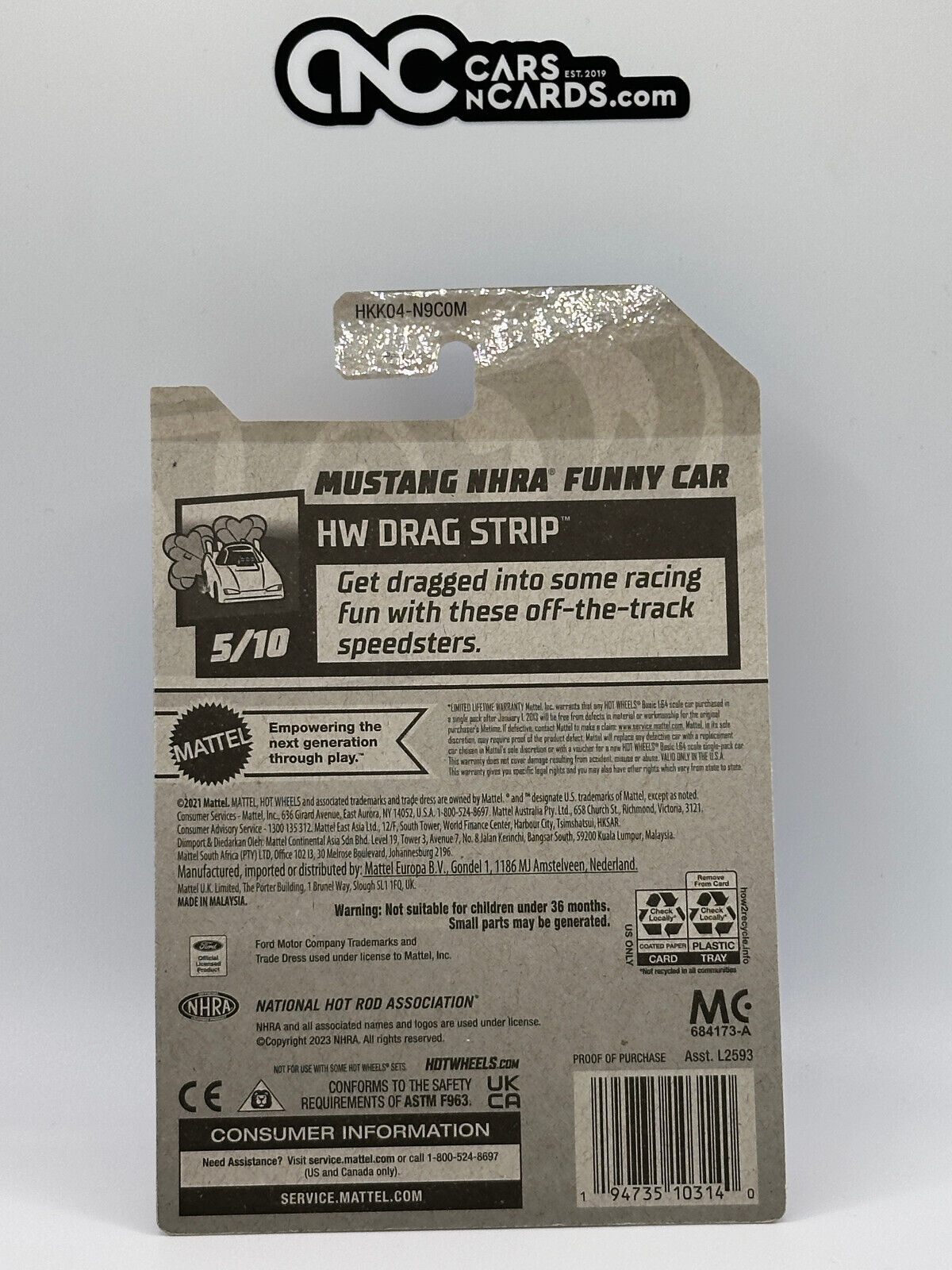 2023 Hot Wheels RLC Factory Sealed HW Drag Strip 5/10 Mustang NHRA Funny Car