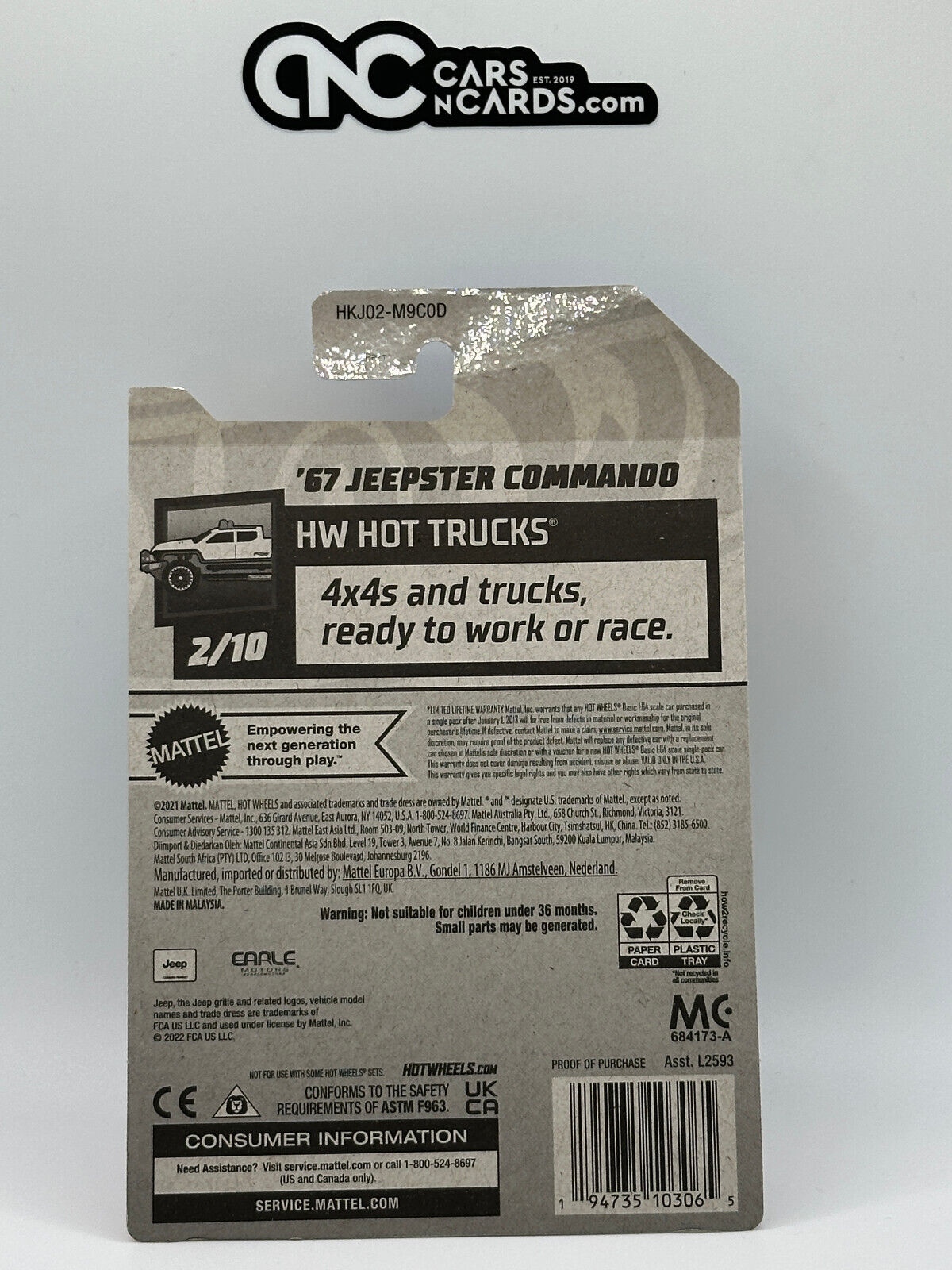 2023 Hot Wheels RLC Factory Sealed Hot Trucks '67 Jeepster Commando 94/250