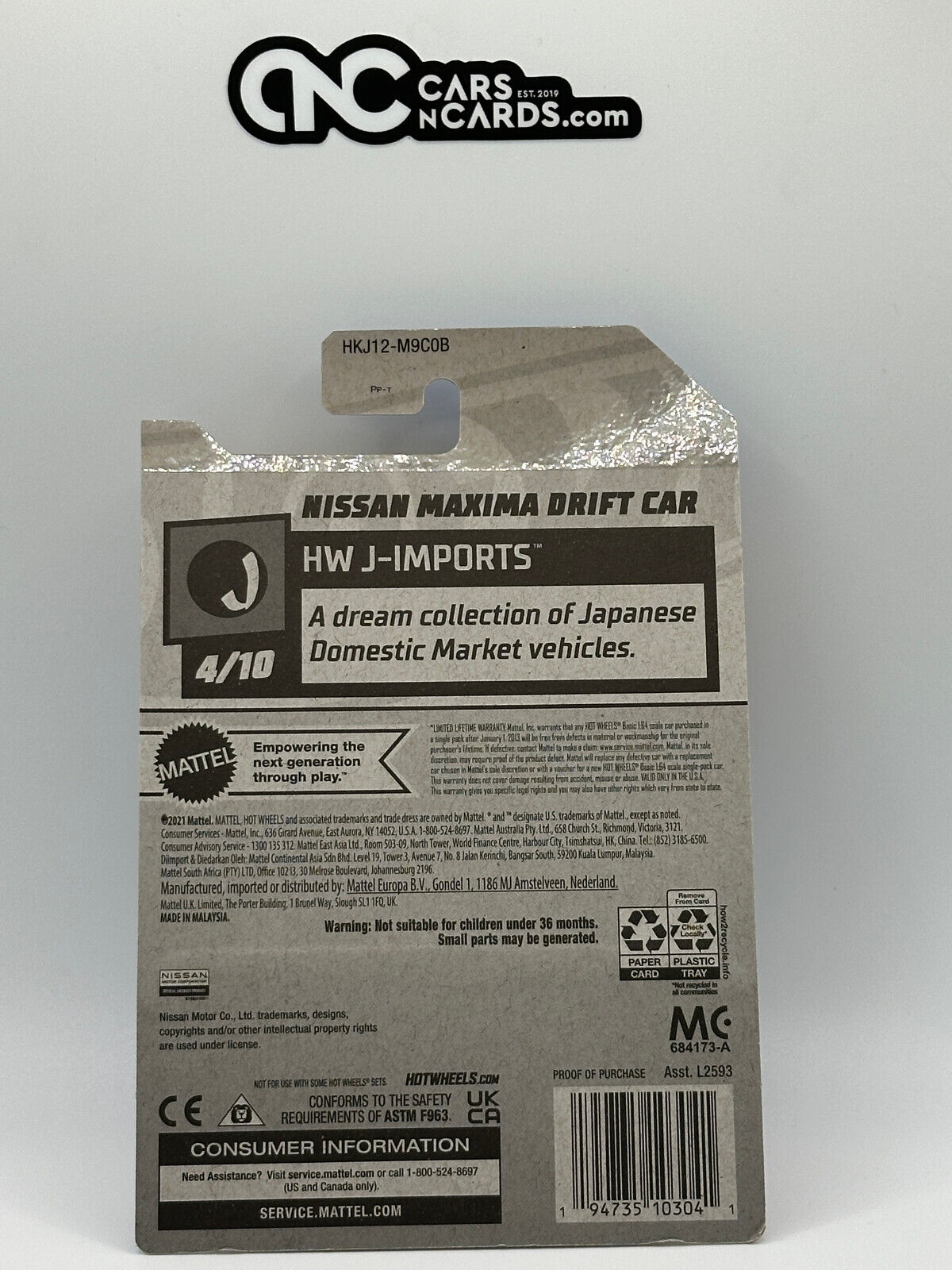 2023 Hot Wheels RLC Factory Sealed HW J-Imports Nissan Maxima Drift Car 47/250