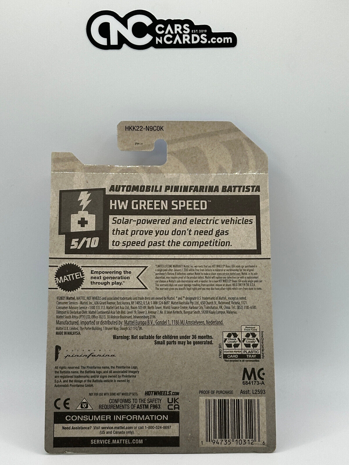 2023 Hot Wheels RLC Factory Sealed Automobili Pininfarina Battista White 108/250