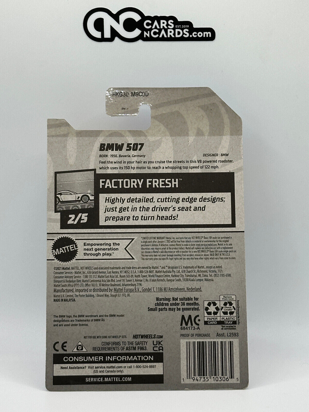 2023 Hot Wheels RLC Factory Sealed Factory Fresh 2/5 BMW 507 White 120/250