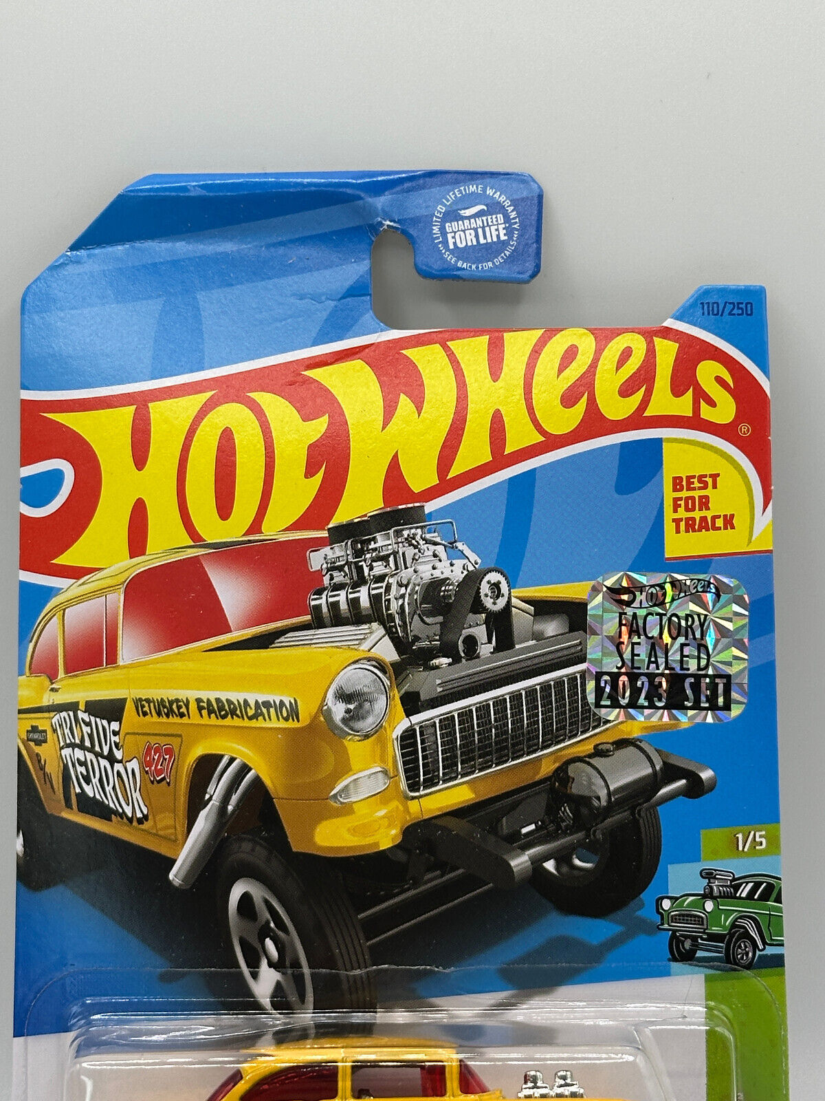 2023 Hot Wheels RLC Factory Sealed '55 Chevy Bel Air Gasser (Card Damaged)