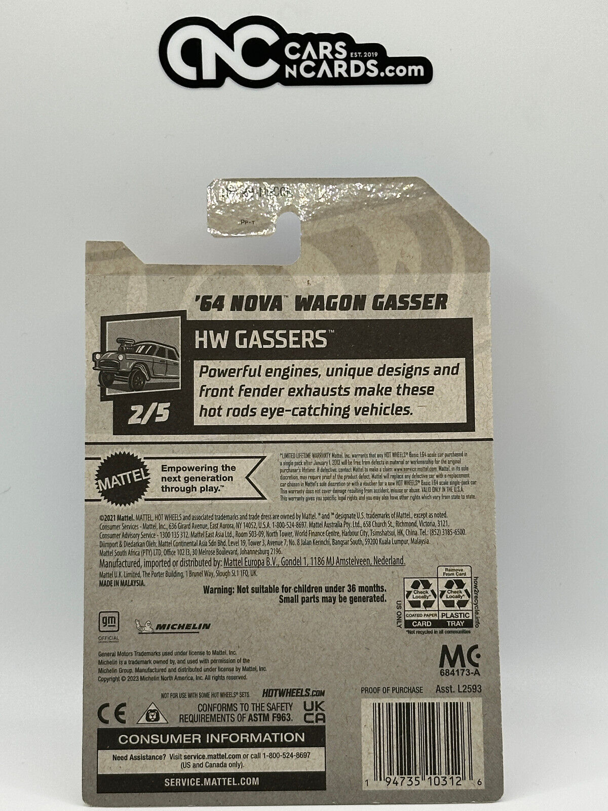 2023 Hot Wheels RLC Factory Sealed HW Gassers Zamac '64 Nova Wagon Gasser