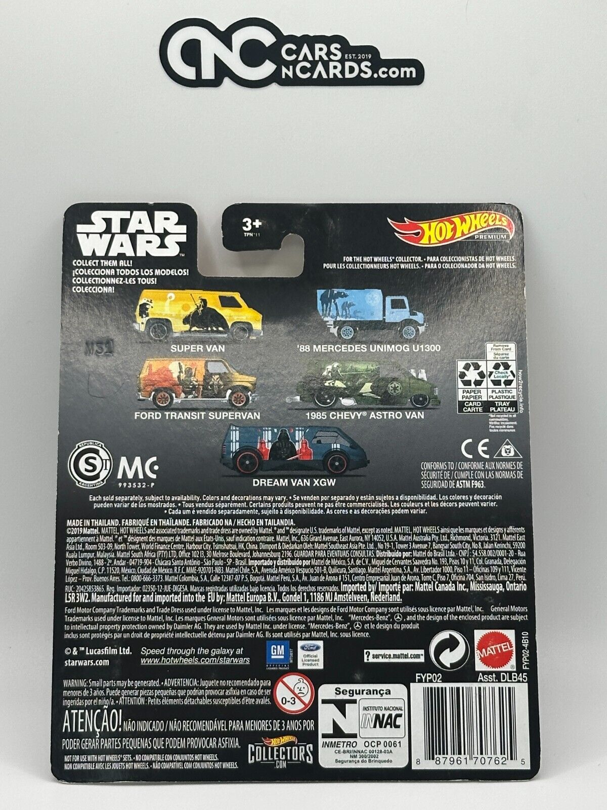 2019 Hot Wheels Premium Star Wars 3/5 Ford Transit Supervan