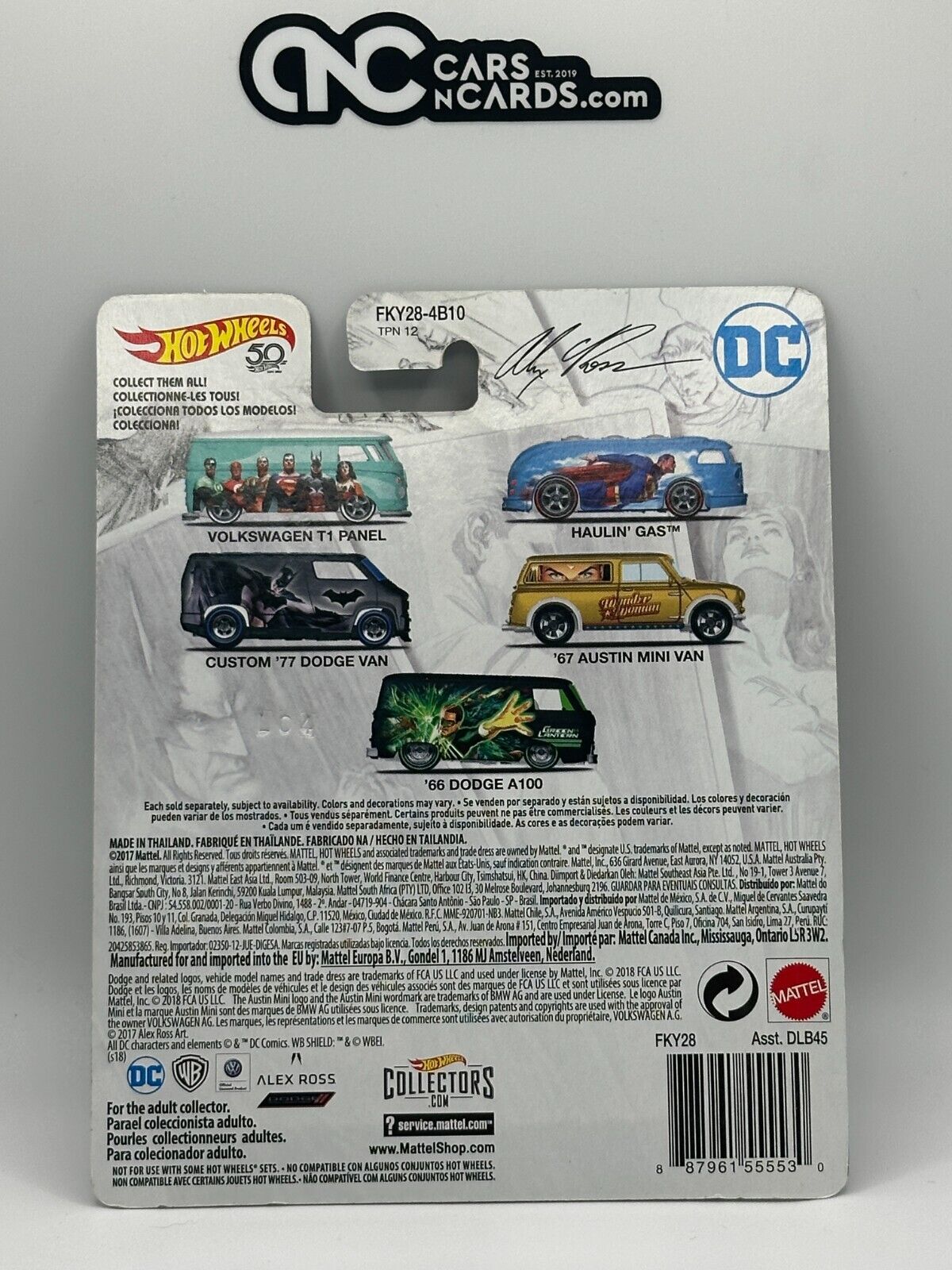 2018 Hot Wheels Premium DC Comics 5/5 '66 Dodge A100 Green Lantern