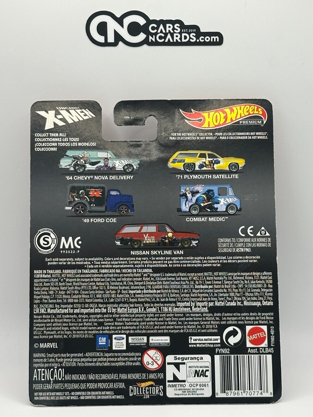 2019 Hot Wheels Premium X-Men Colossus Combat Medic