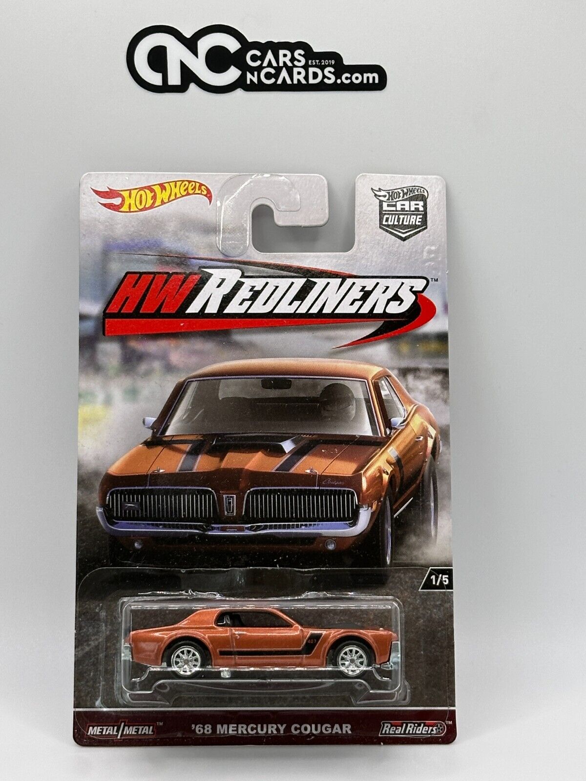 2016 Hot Wheels Premium Car Culture HW Redliners 1/5 '68 Mercury Cougar