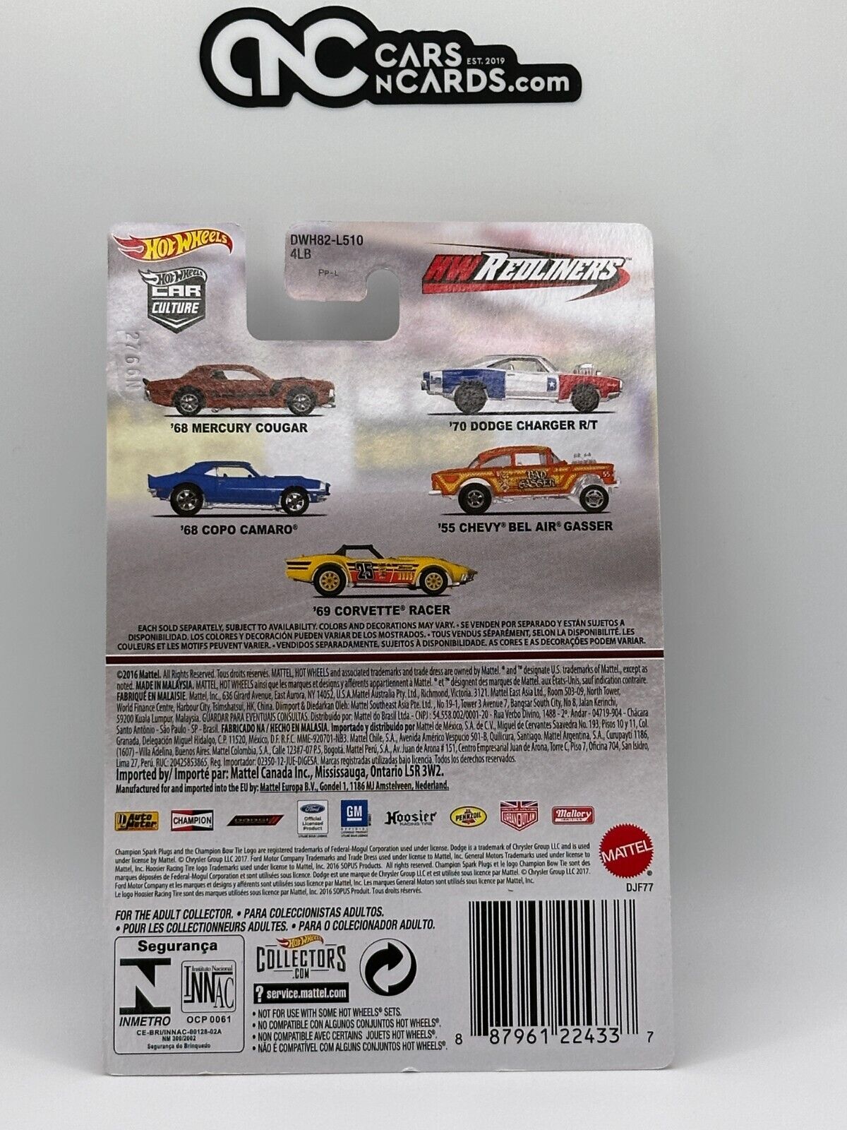 2016 Hot Wheels Premium Car Culture HW Redliners 1/5 '68 Mercury Cougar