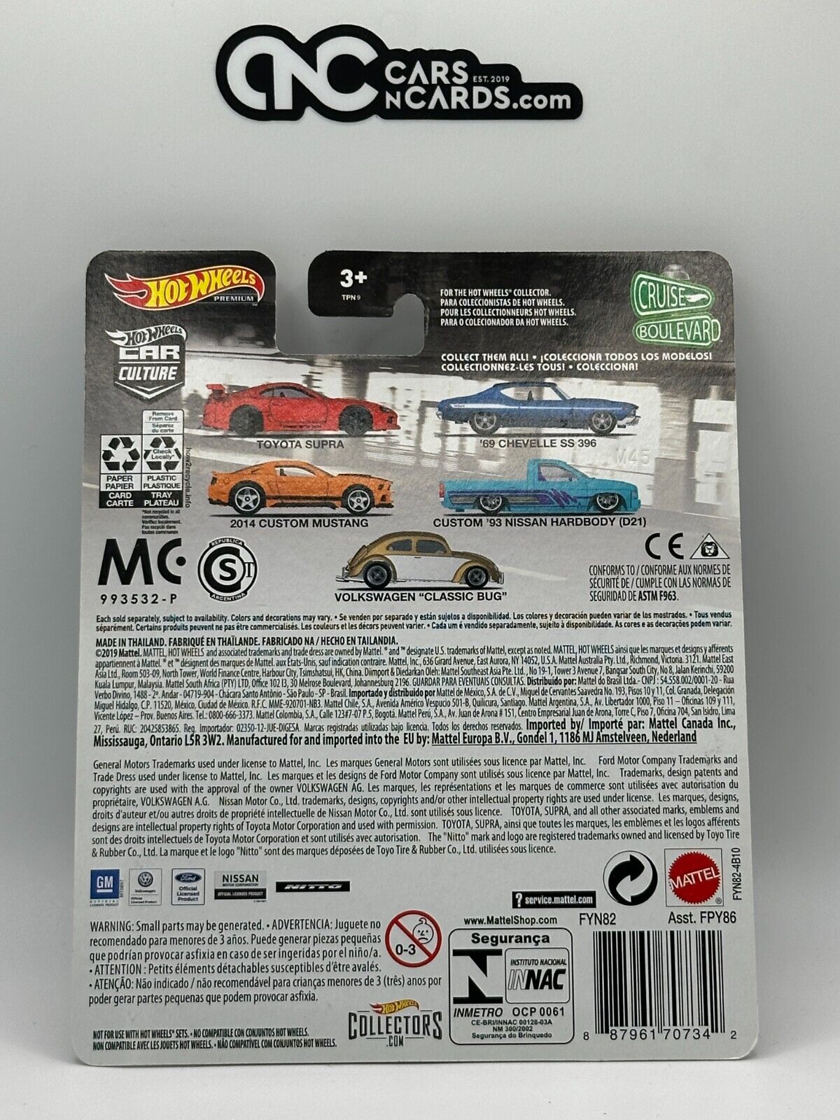 2019 Hot Wheels Premium Car Culture Cruise Boulevard 2/5 '69 Chevelle SS 396