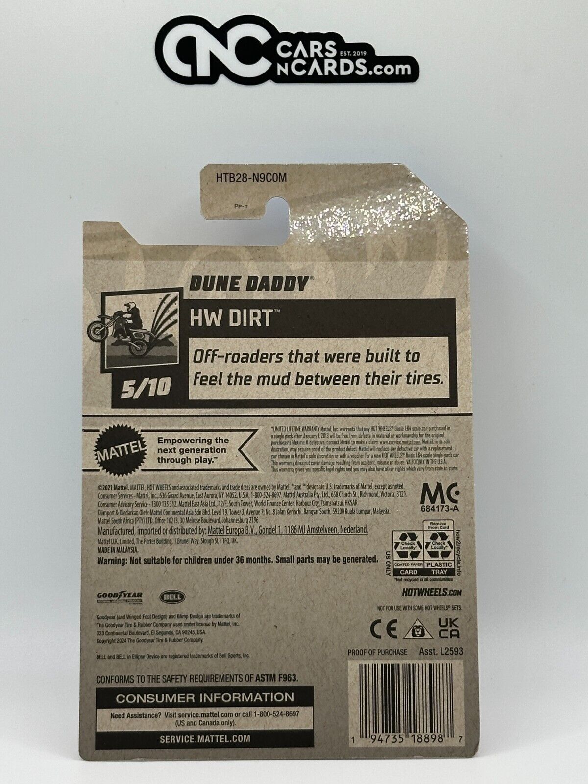 2024 Hot Wheels RLC Factory Sealed HW Dirt 5/10 Dune Daddy 212/250 Green