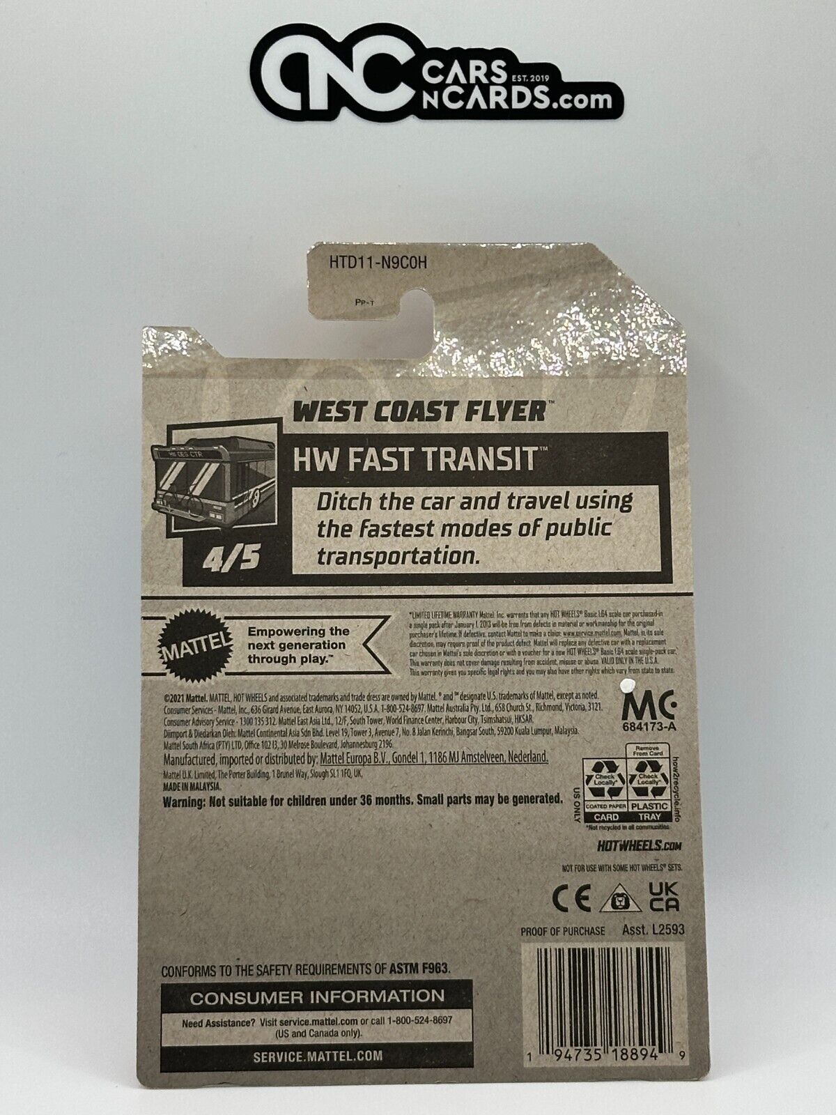 2024 Hot Wheels RLC Factory Sealed Fast Transit 4/5 West Coast Flyer White