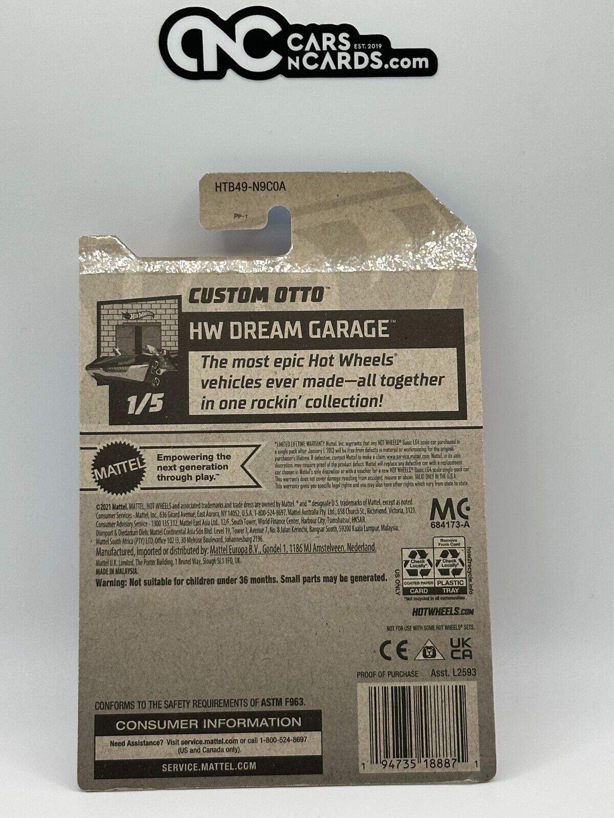 2024 Hot Wheels RLC Factory Sealed Dream Garage 1/5 Custom Otto 6/250 Orange