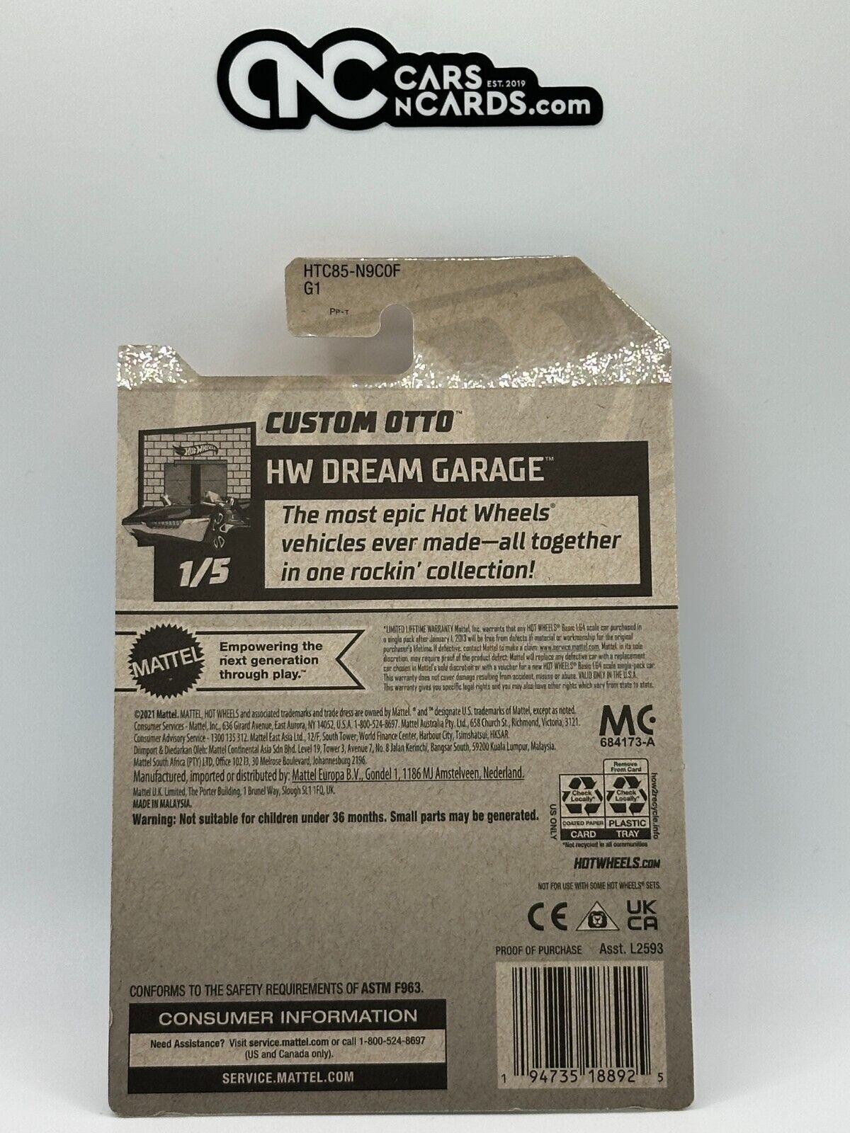 2024 Hot Wheels RLC Factory Sealed Dream Garage 1/5 Custom Otto 6/250