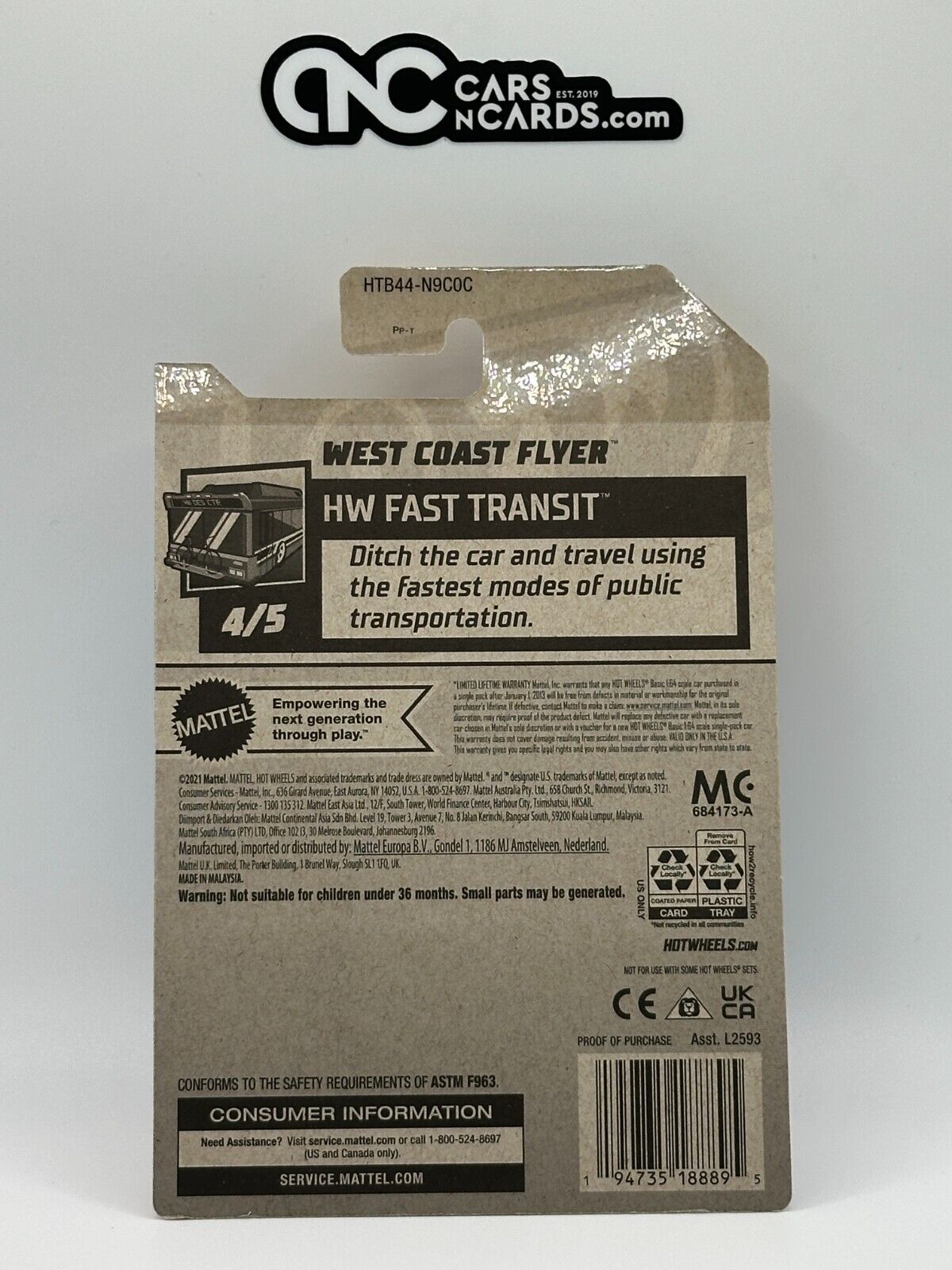 2024 Hot Wheels RLC Factory Sealed Fast Transit 4/5 West Coast Flyer 56/250