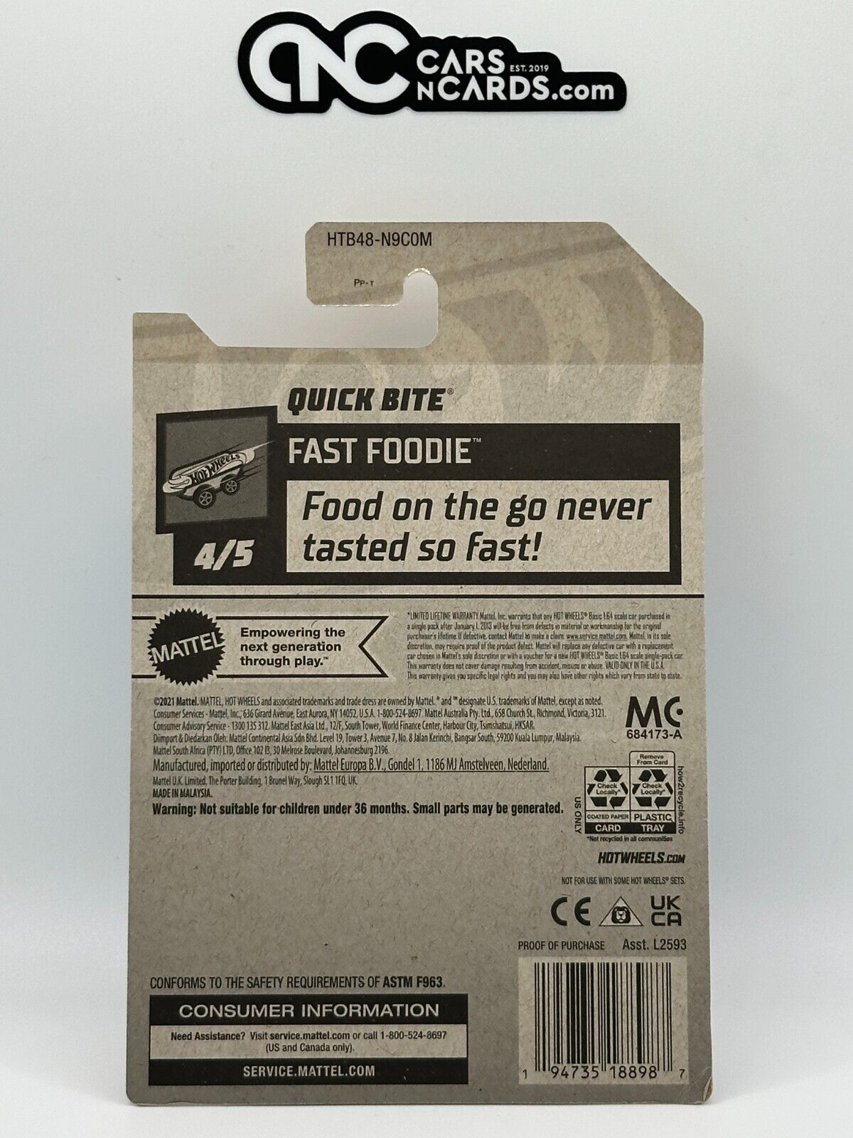 2024 Hot Wheels RLC Factory Sealed Fast Foodie 4/5 Quick Bite White 214/250