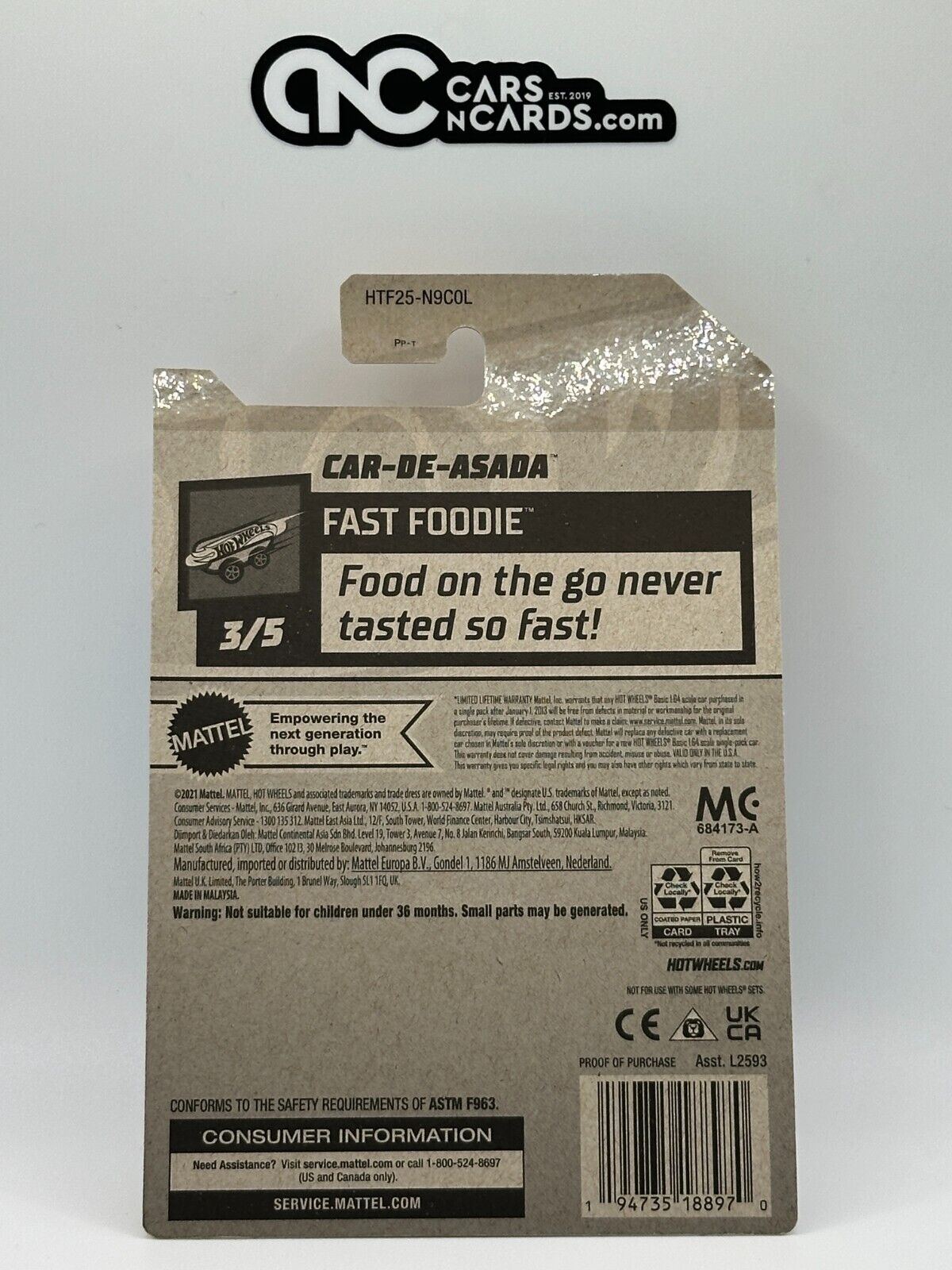 2024 Hot Wheels RLC Factory Sealed Fast Foodie Car-De-Asada Blue Treasure Hunt