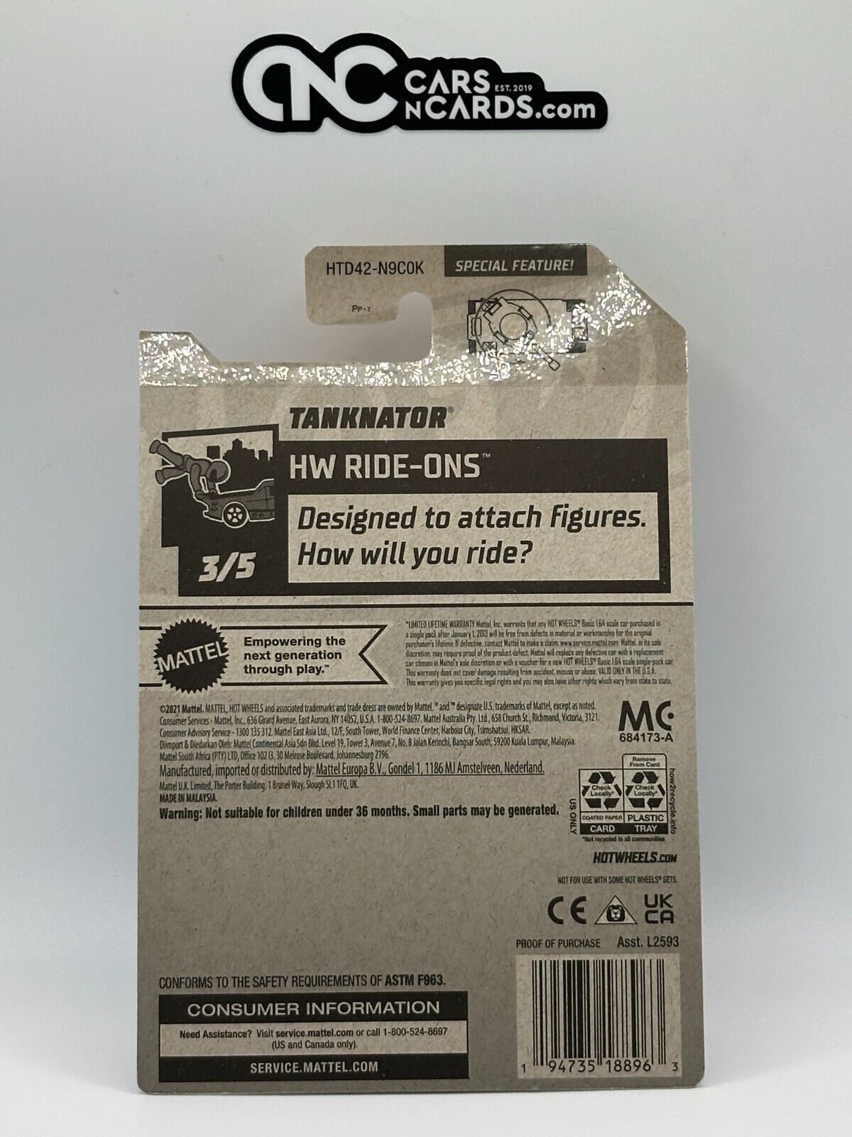 2024 Hot Wheels RLC Factory Sealed HW Ride-Ons 3/5 Tanknator Teal 119/250