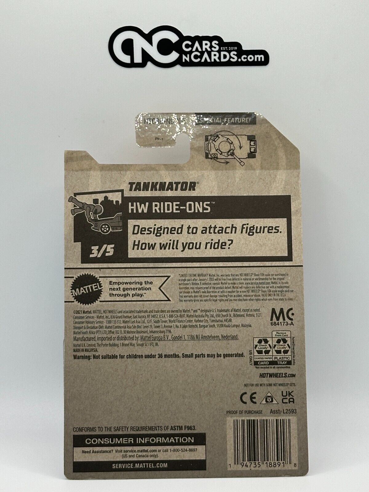 2024 Hot Wheels RLC Factory Sealed HW Ride-Ons 3/5 Tanknator Green 119/250